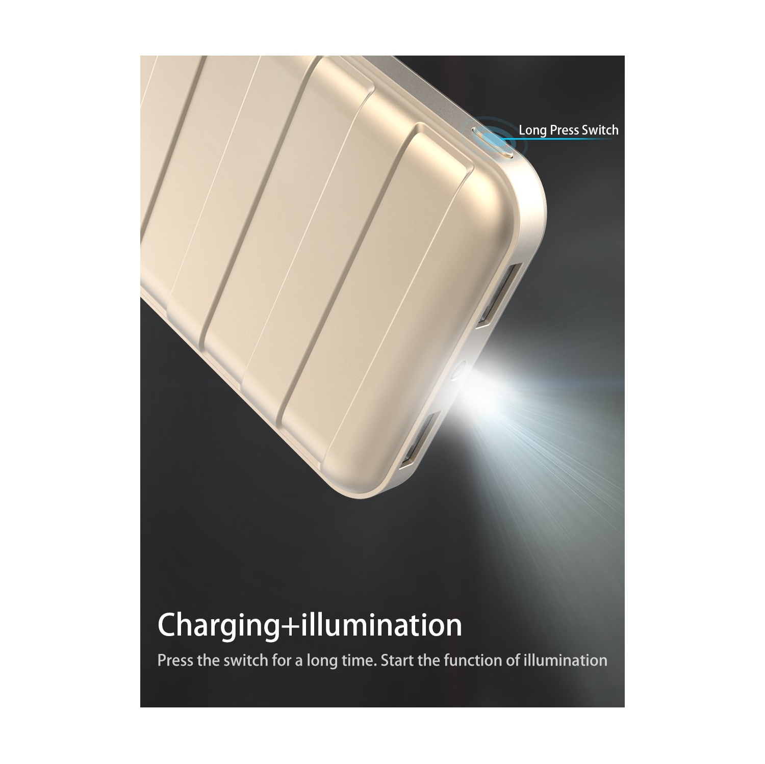 USAMS US-CD08 6000mAh Power Bank Trunk Series Silver