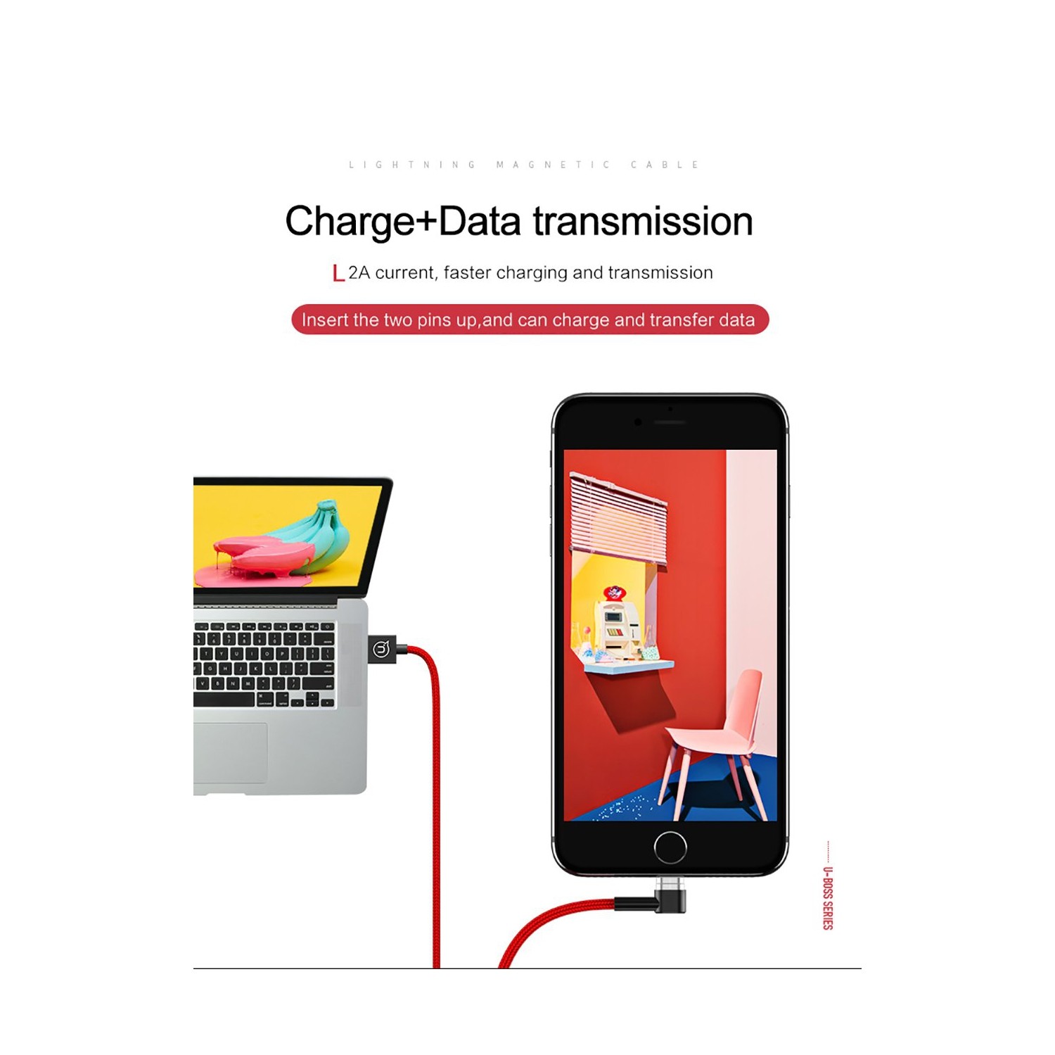 USAMS US-SJ149 MicroUSB Magnetic cable U-Boss Series