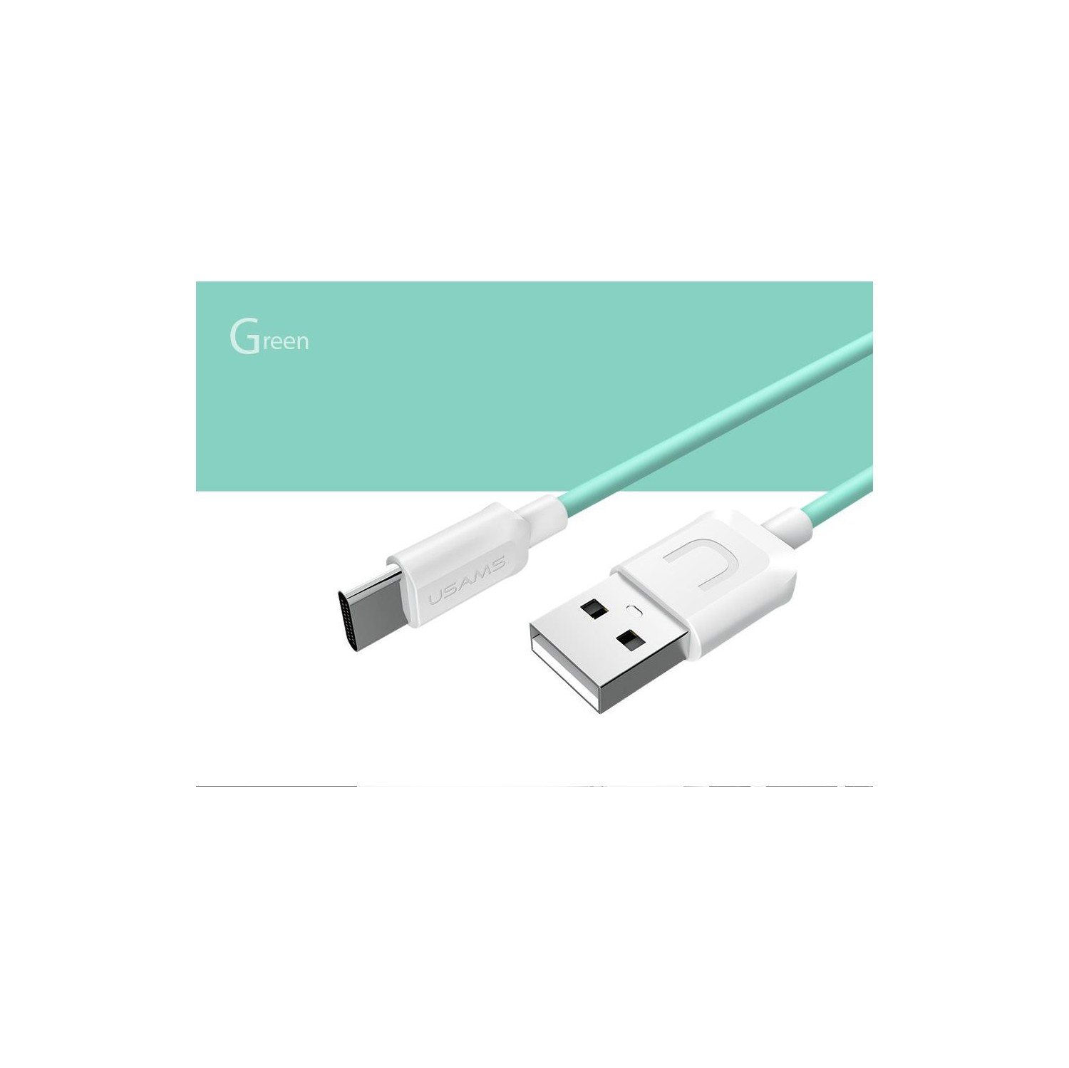 USAMS US-SJ099 Type-C Cable 1m Green