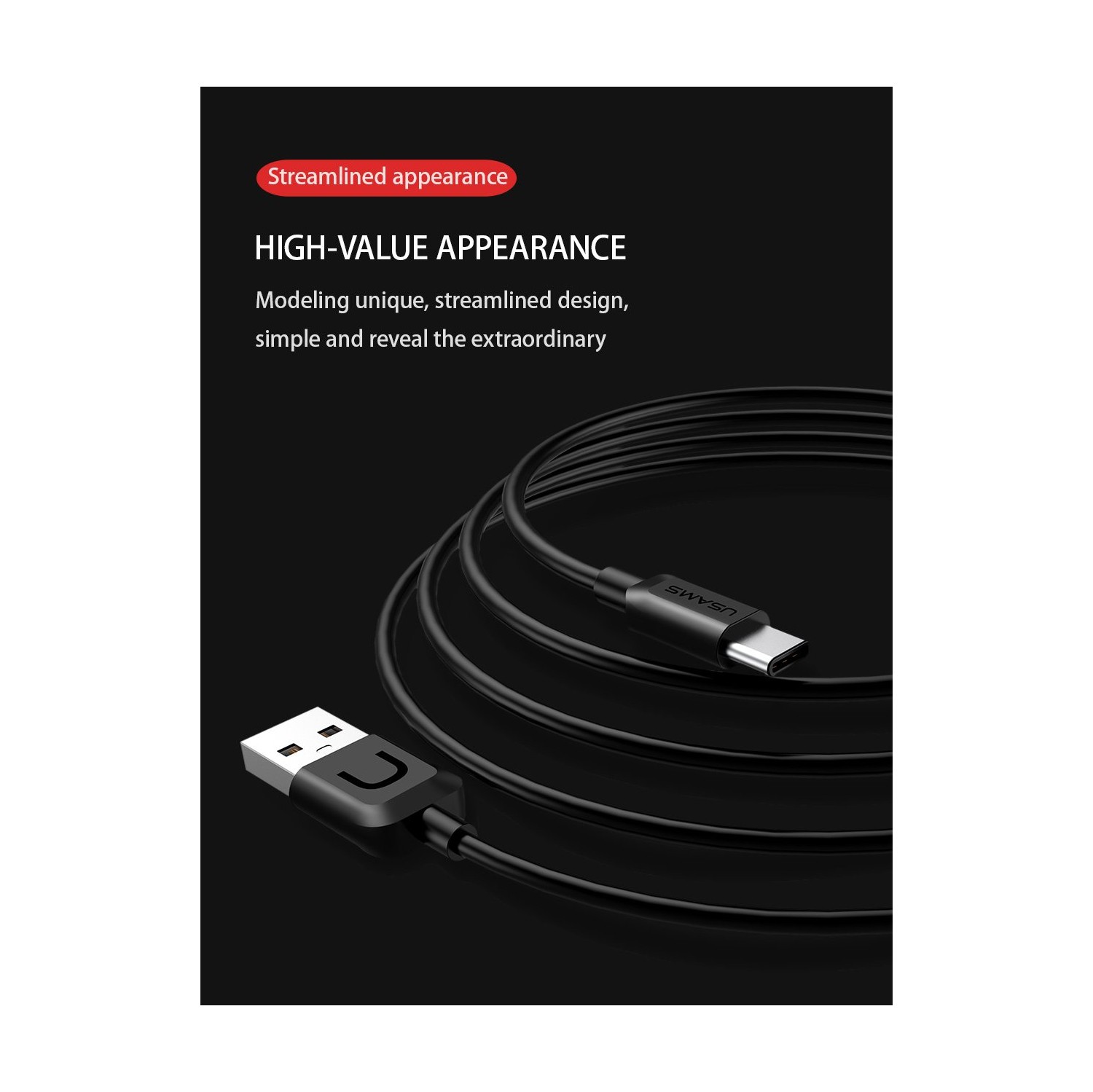 USAMS US-SJ099 Type-C Cable 1m Green