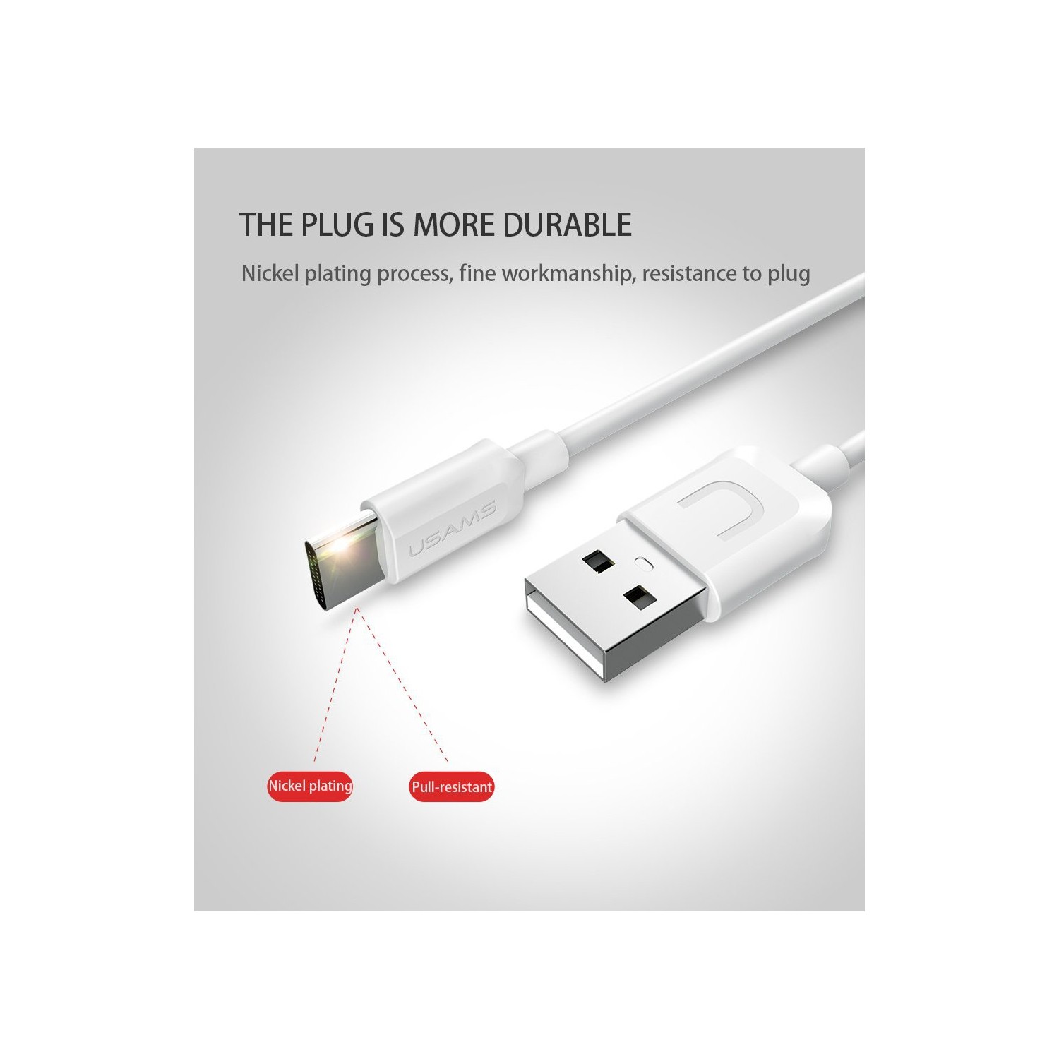 USAMS US-SJ099 Type-C Cable 1m Green