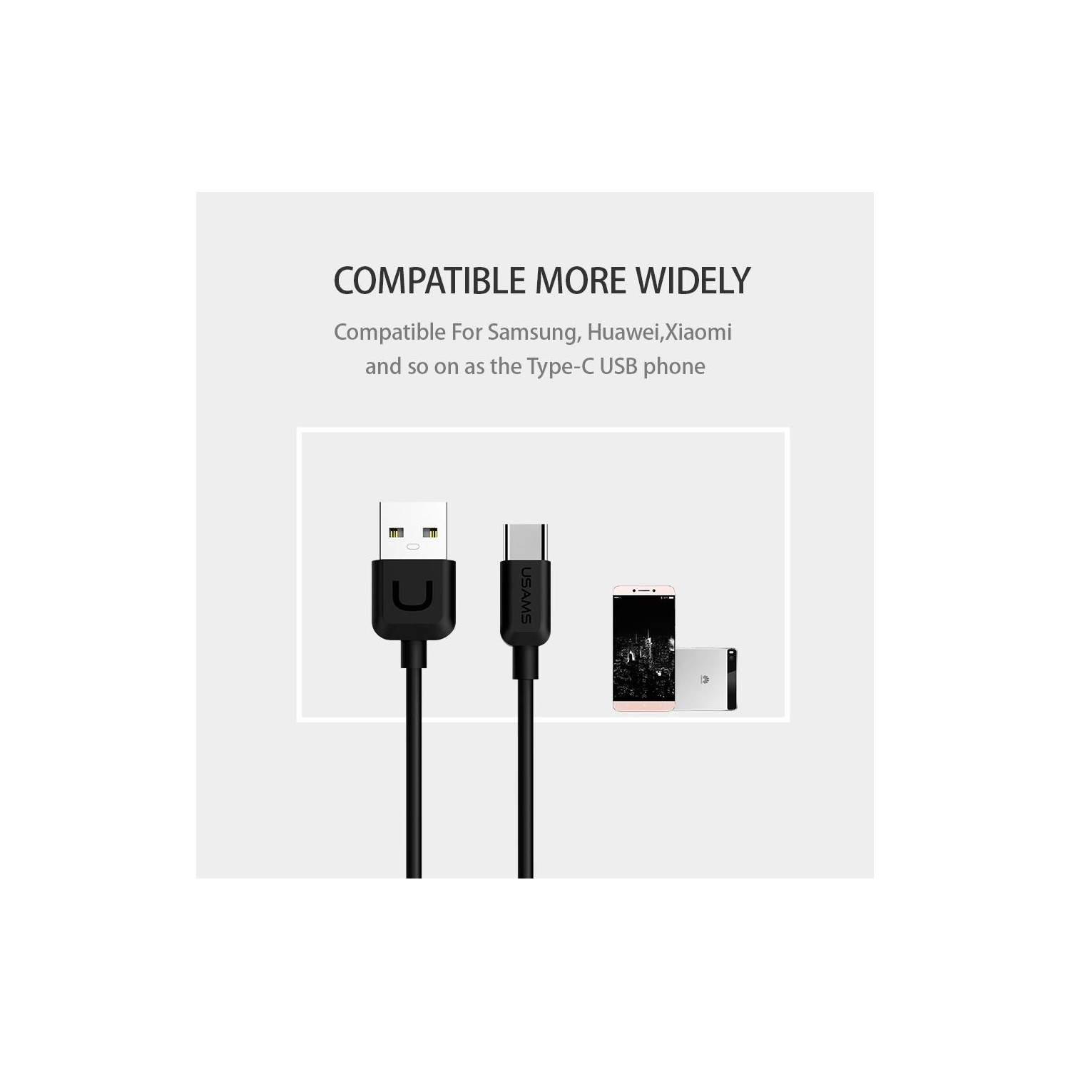 USAMS US-SJ099 Type-C Cable 1m Green