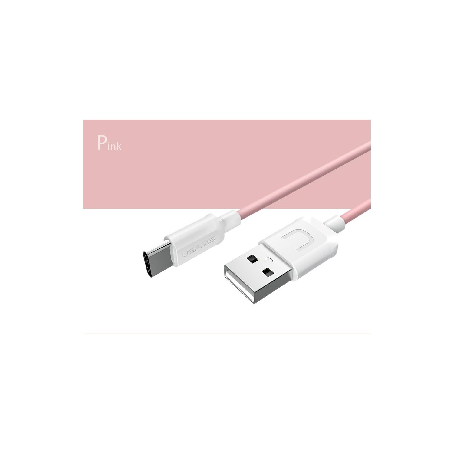 USAMS US-SJ099 Type-C Cable 1m Pink
