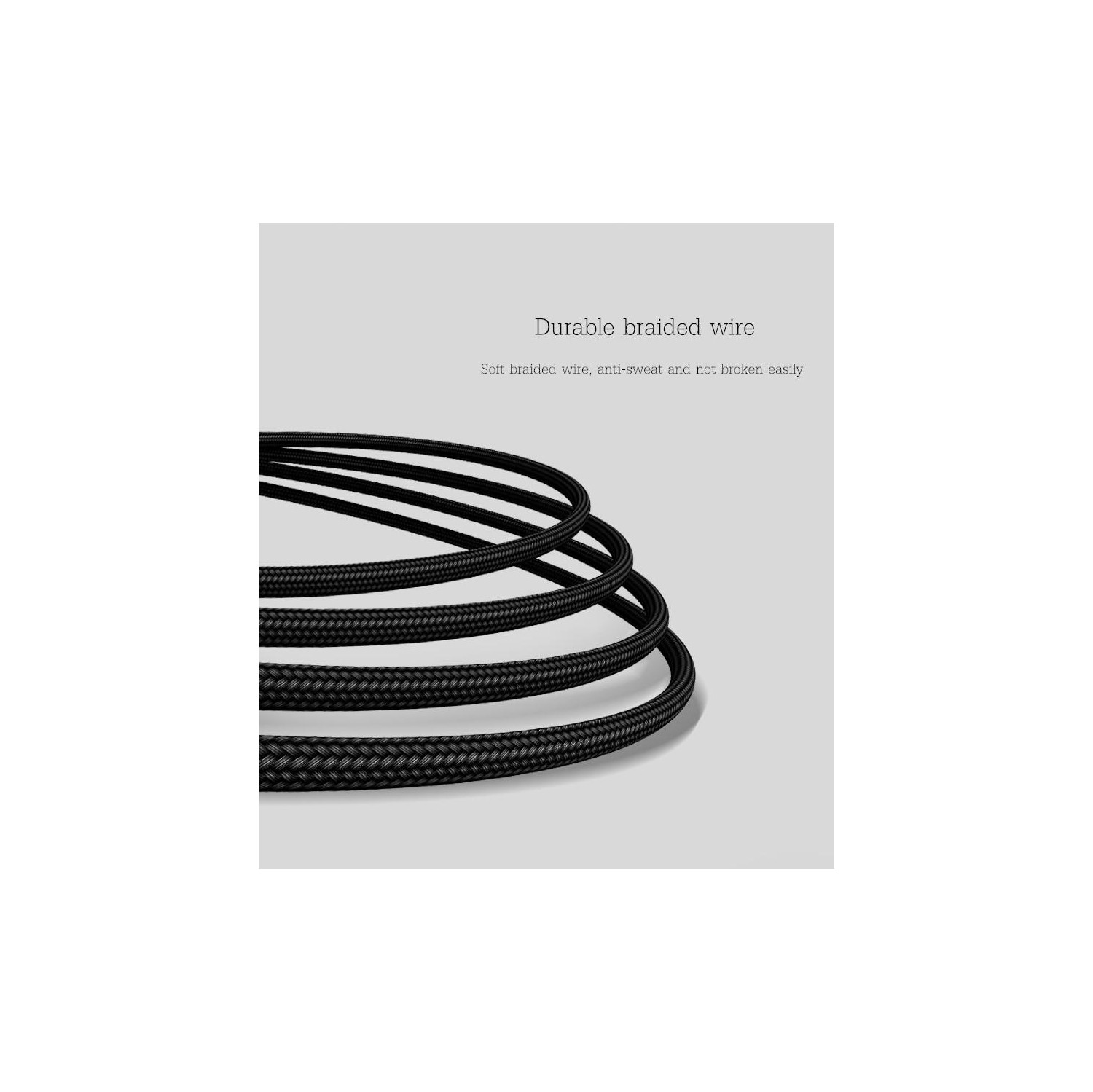 USAMS EP-14 in-ear HiFi Braided Earphone Black