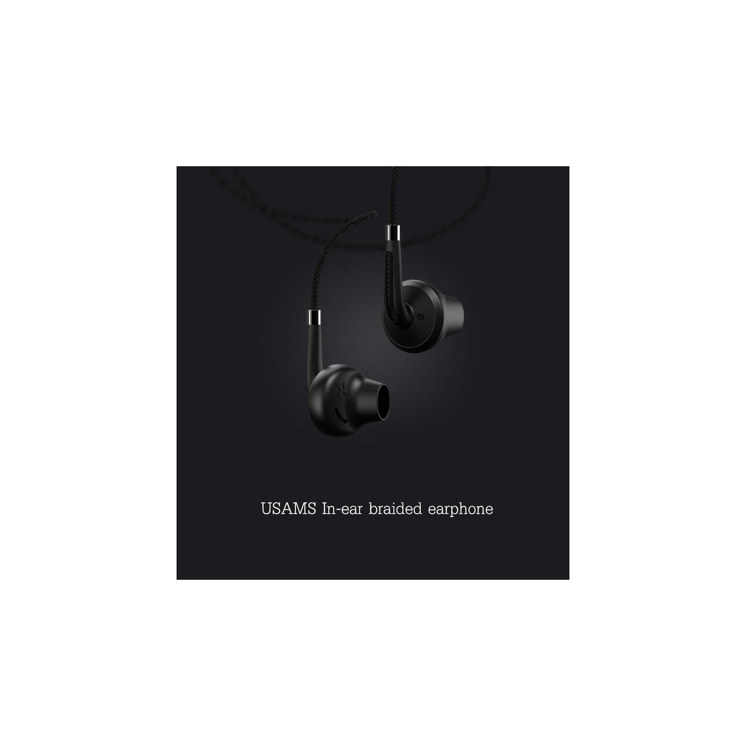 USAMS EP-14 in-ear HiFi Braided Earphone White