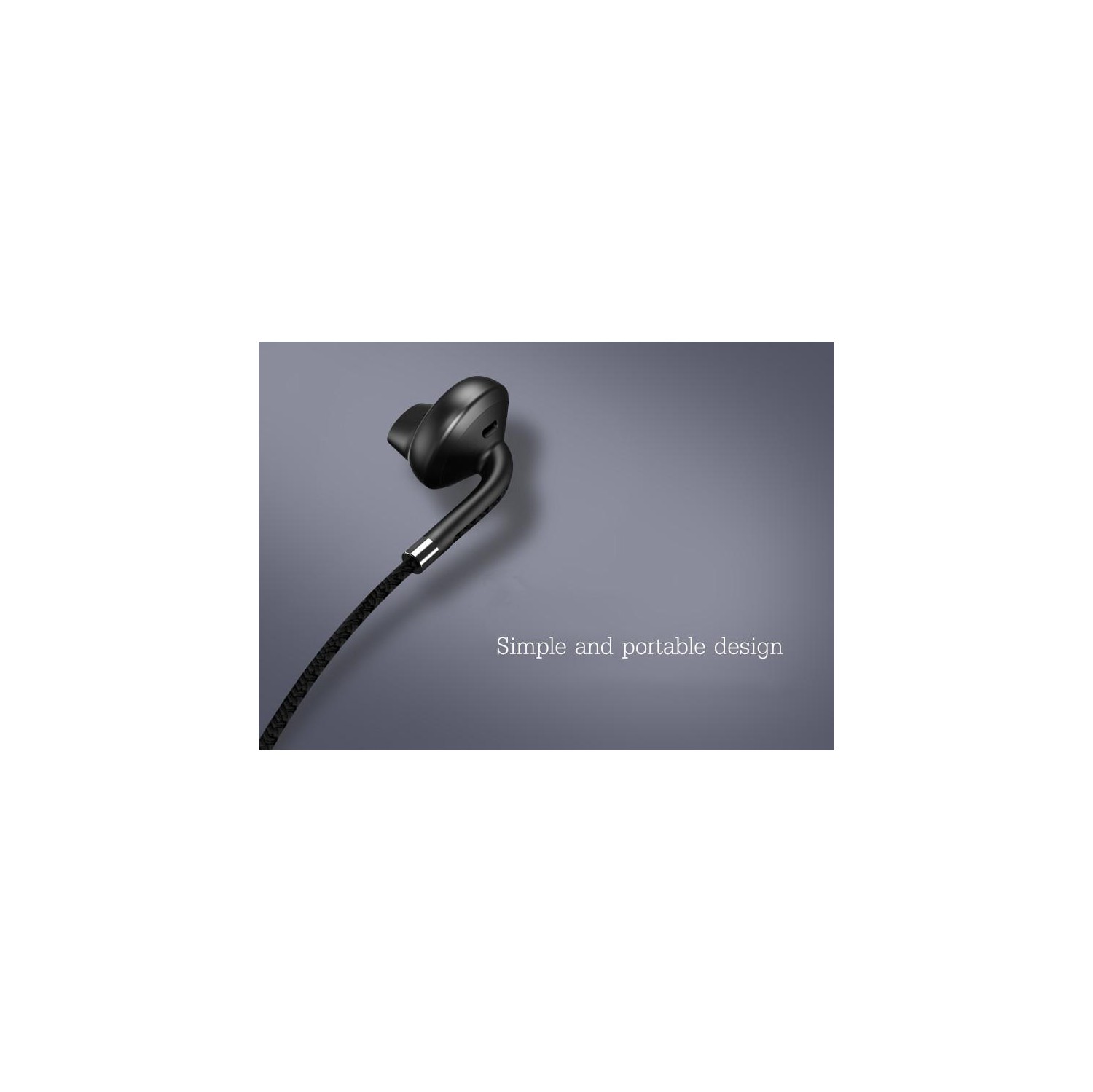 USAMS EP-14 in-ear HiFi Braided Earphone White