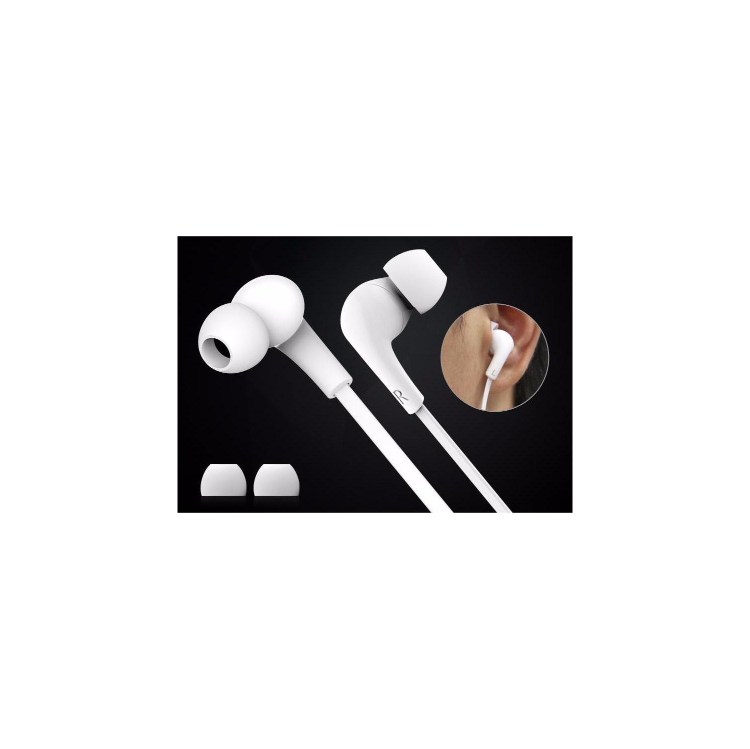 USAMS US-SJ076 in-ear Line Control Earphone Leo Series Black