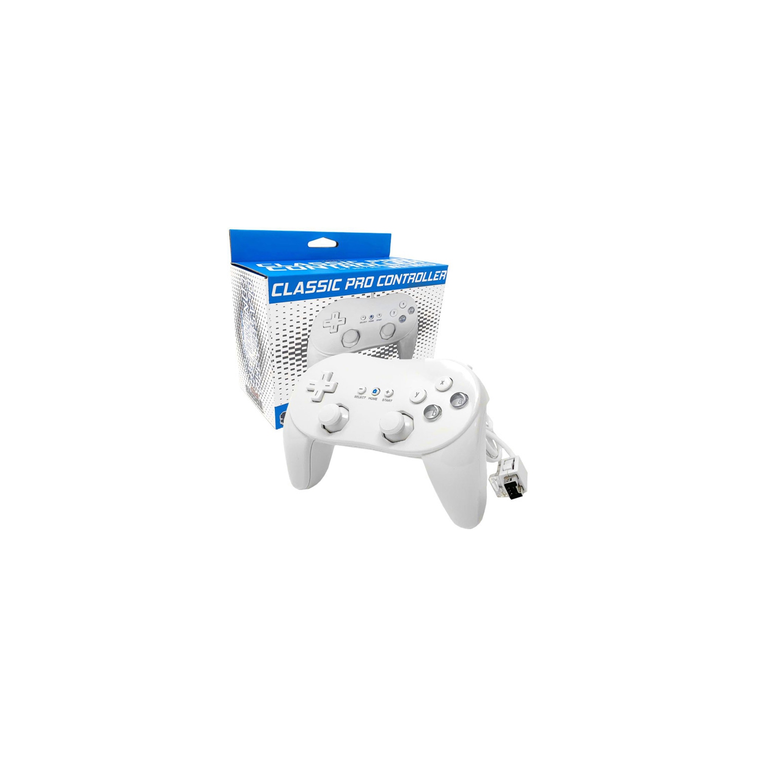 Nintendo Wii/Wii-U (Only) White Wired Pro Controller [Old Skool]
