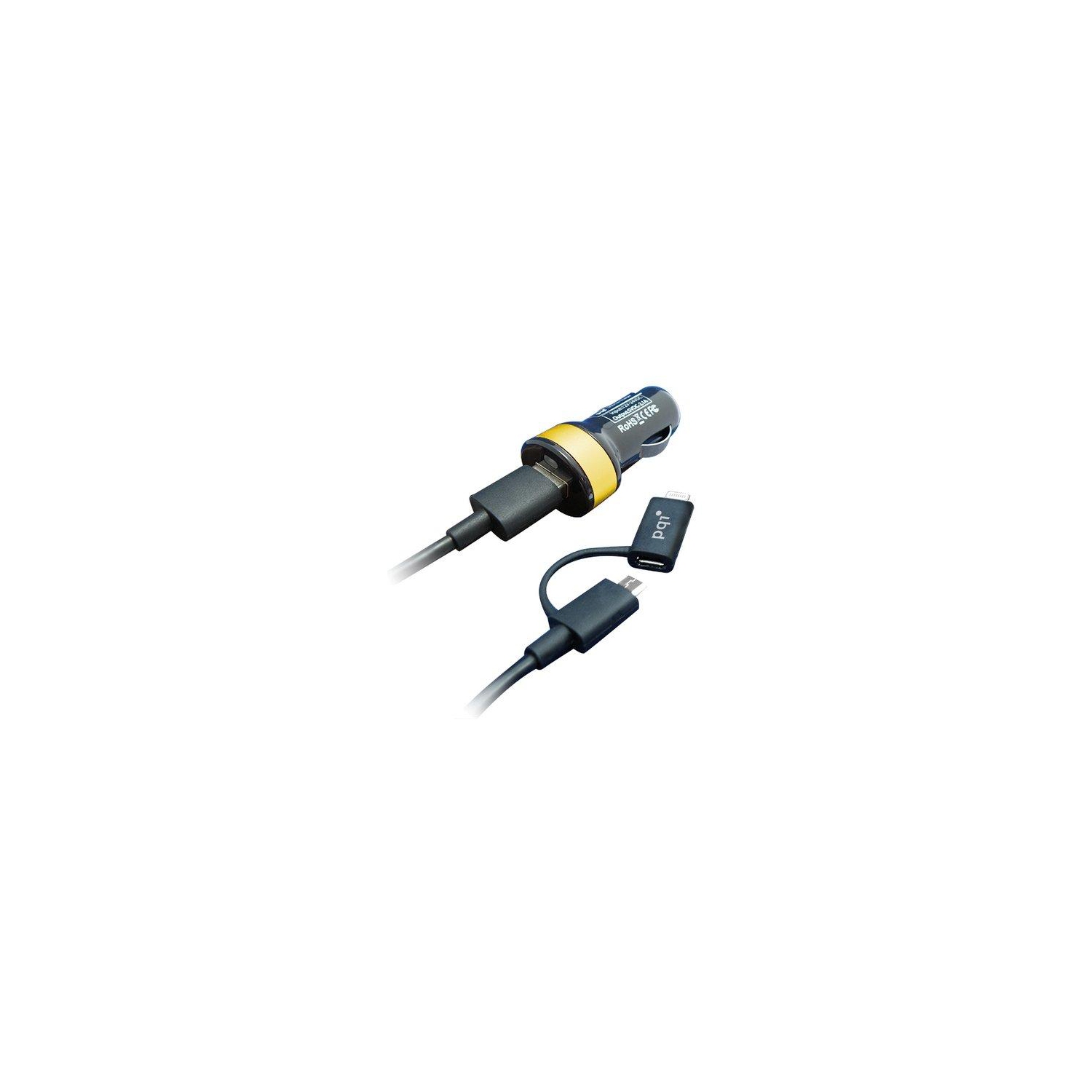 PQI i-Cable DU-PLUG For Car Yellow