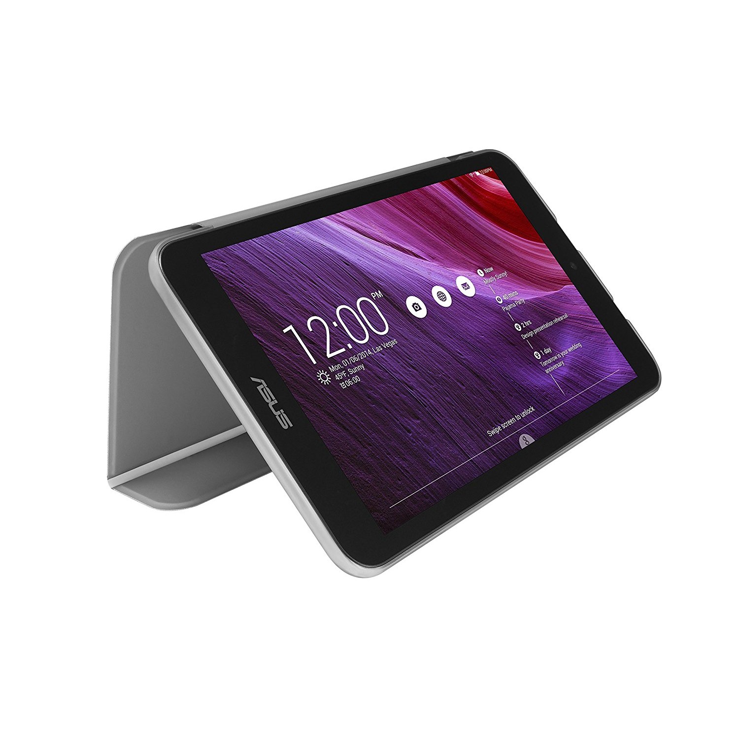 ASUS MagSmart Cover for MeMO Pad ME181, Silver Stripe