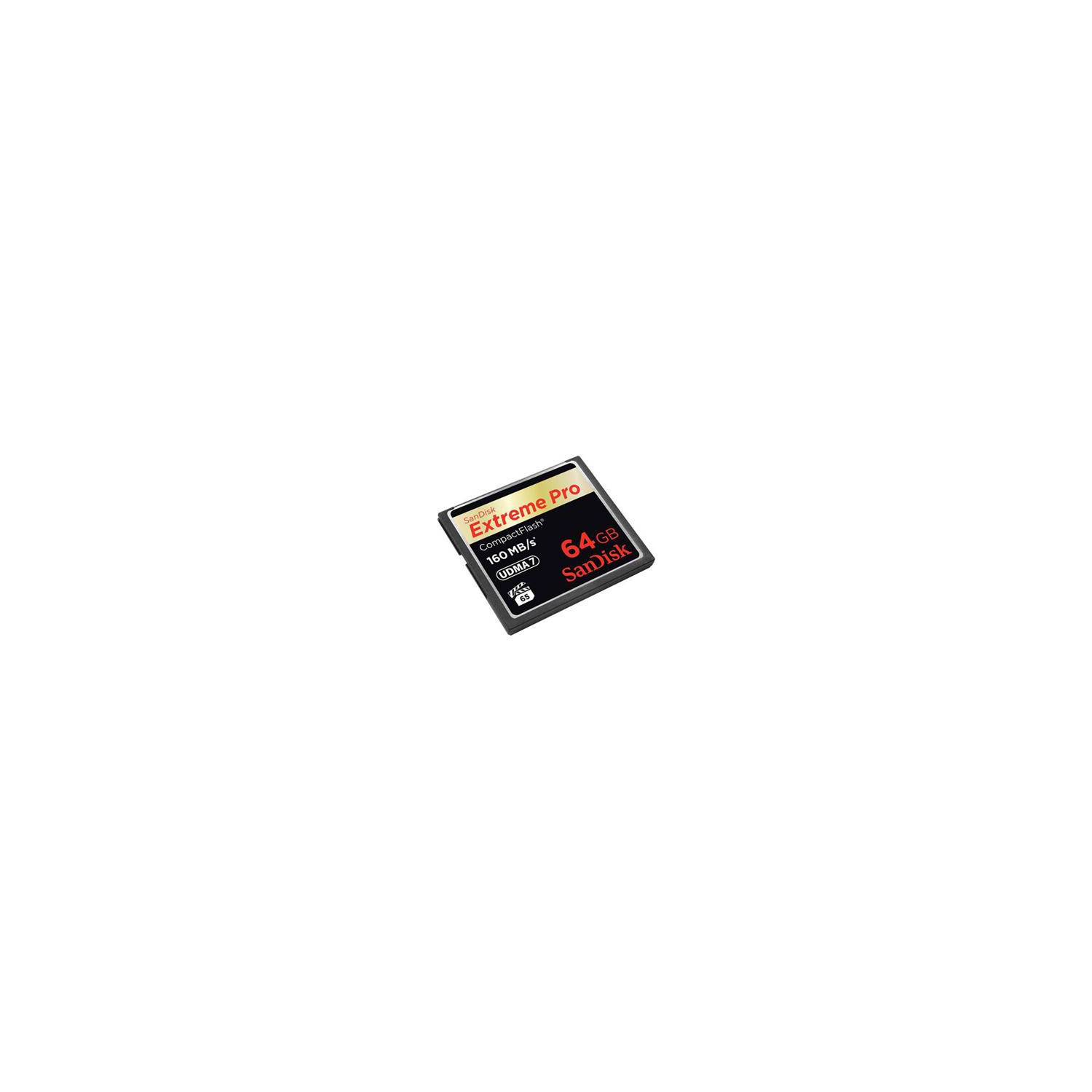 SANDISK EXTREME PRO 64GB COMPACT FLASH MEMORY CARD UDMA 7 SPEED UP TO 160MB/SSDCFXPS-064G-X46 (LABEL MAY CHANGE)