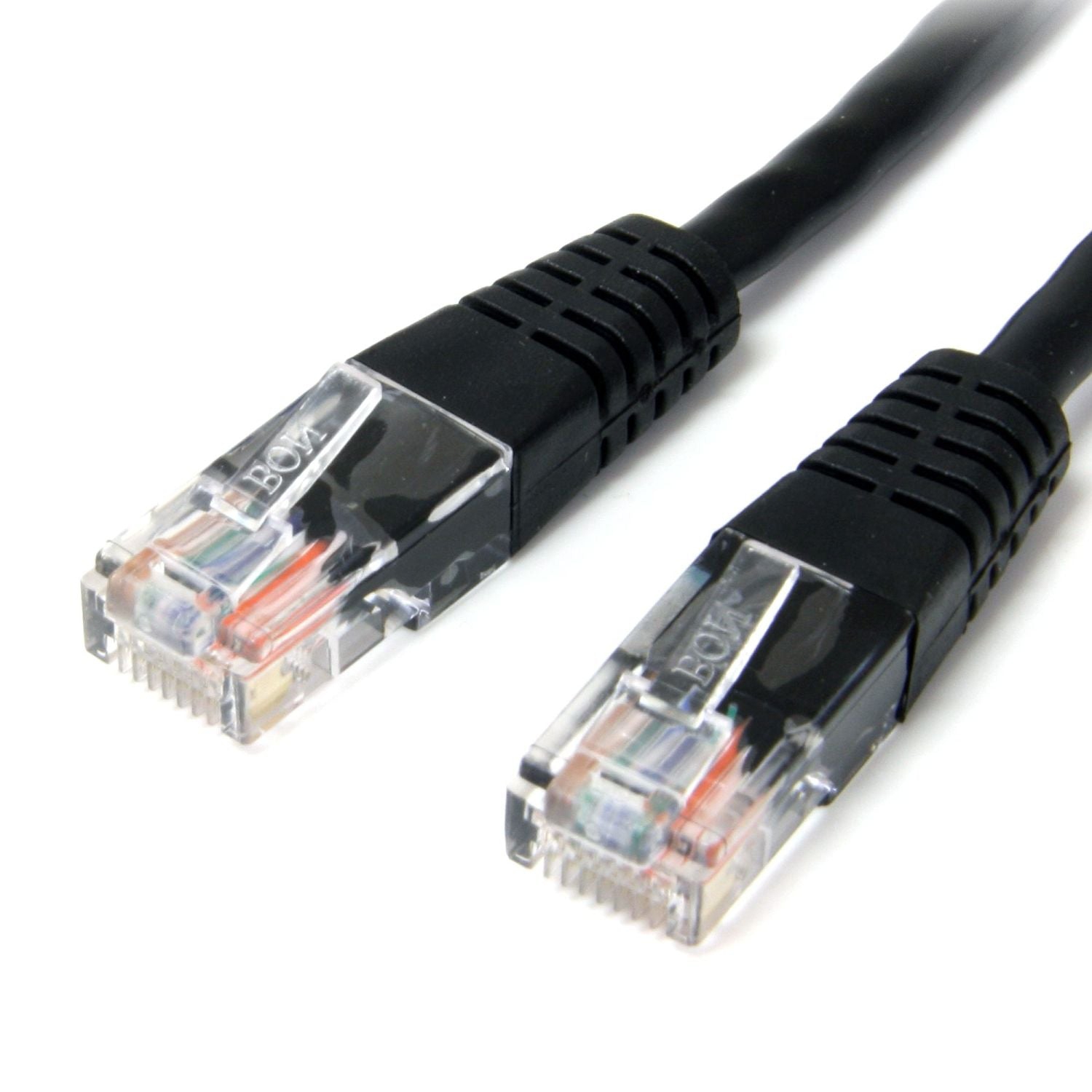 Startech 10ft Cat5e 350mhz Molded Patch Cable - Black - (M45PATCH10BK)