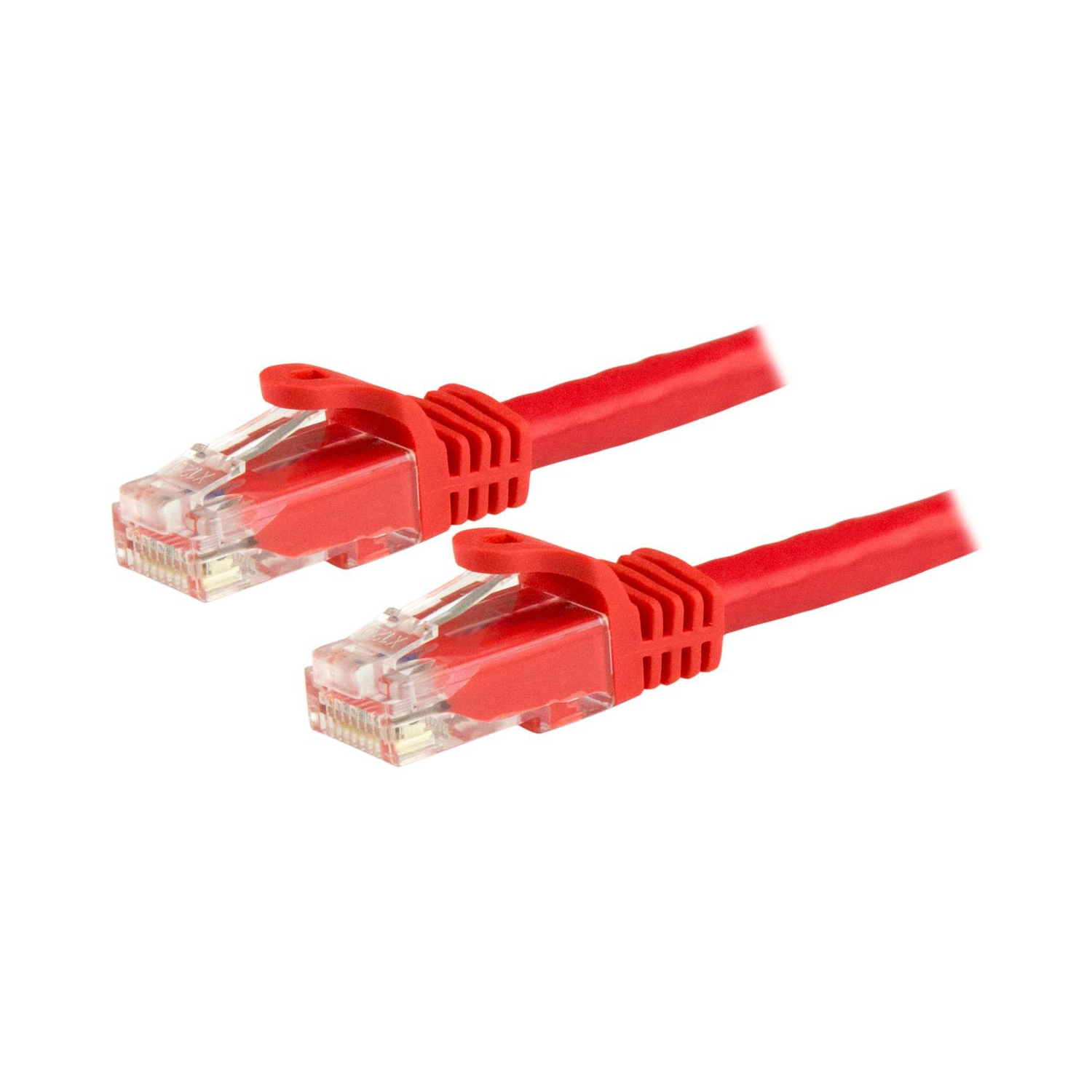 Câble de raccordement blindé 650 MHz Cat6 de 1 pi de StarTech - Rouge -