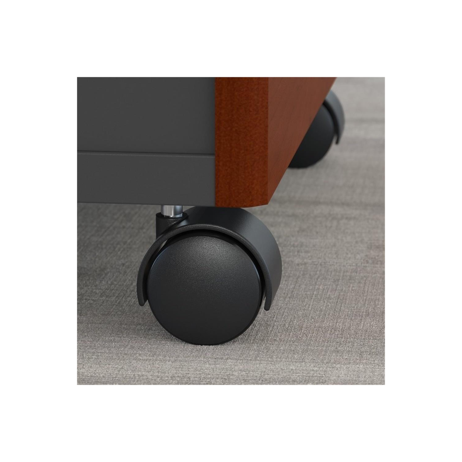 Series C 3 Drawer Mobile File Cabinet in Hansen Cherry - Engineered Wood