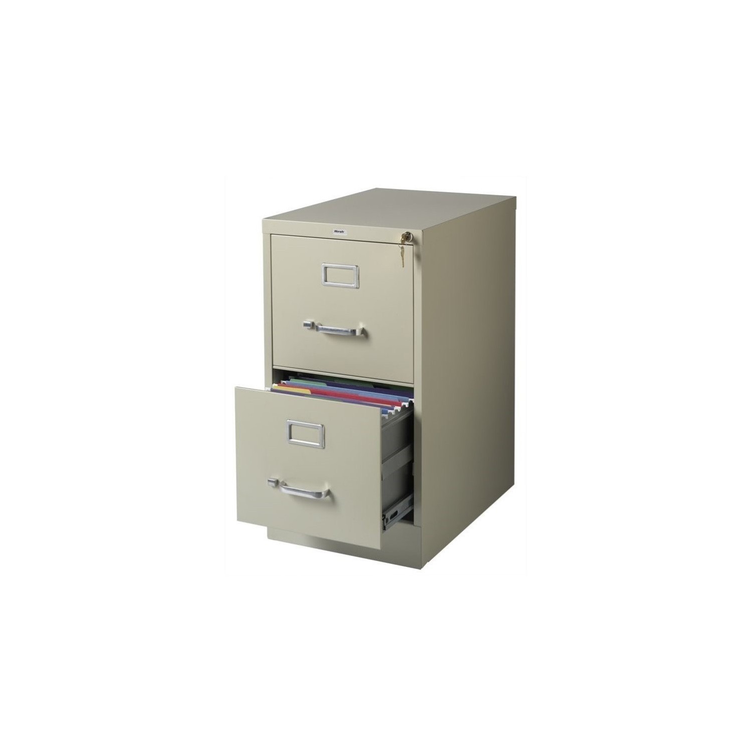 Hirsh Industries – Classeur à 2 tiroirs, format lettre, mastic