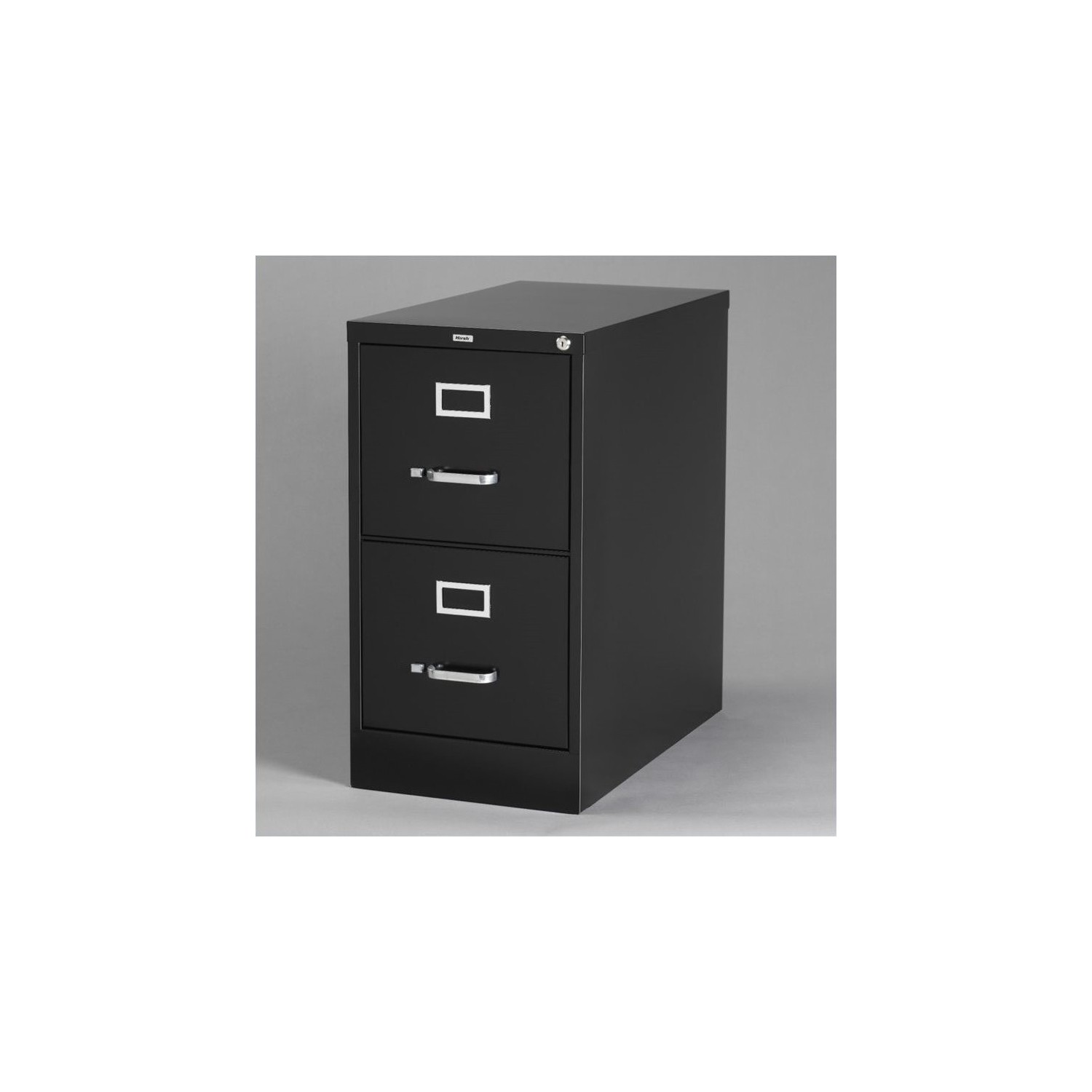Hirsh Industries 2 Drawer Letter File Cabinet in Black