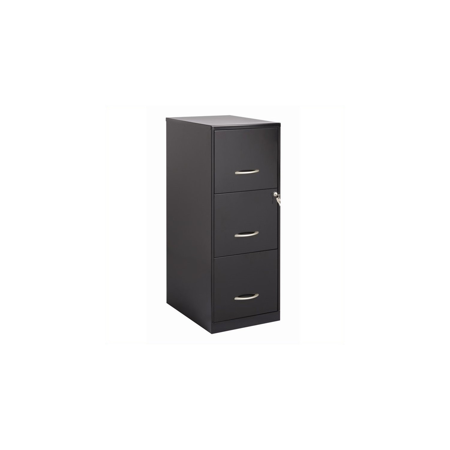 Hirsh Industries SOHO 3 Drawer Letter File Cabinet in Black