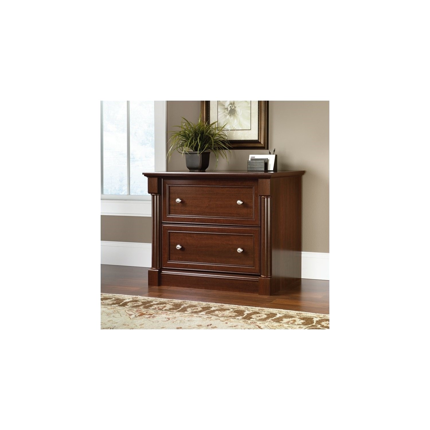 Sauder Palladia Lateral File Cabinet in Cherry