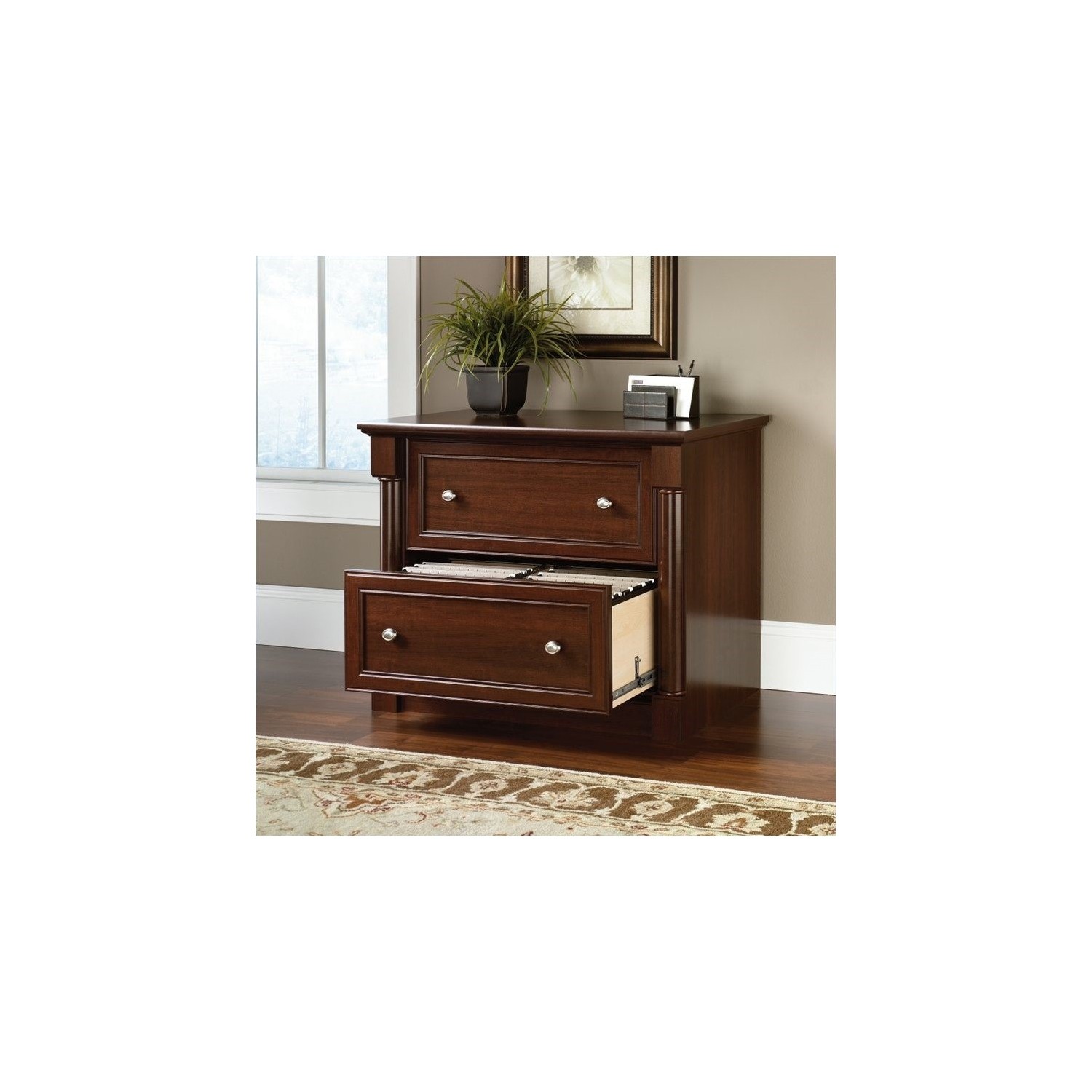 Sauder Palladia Lateral File Cabinet in Cherry