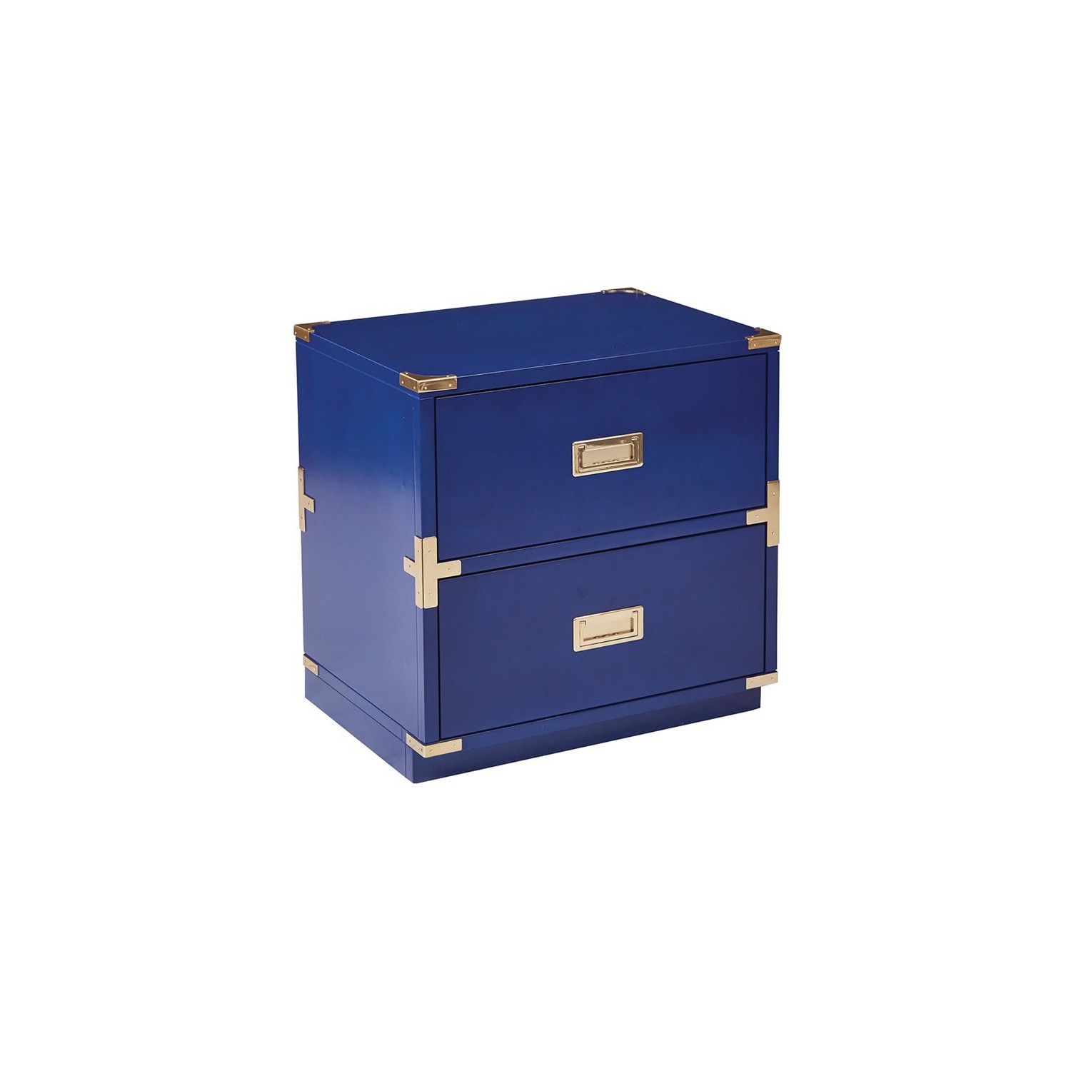 Office Star OSP Designs 2 Drawer Filing Cabinet in Lapis Blue