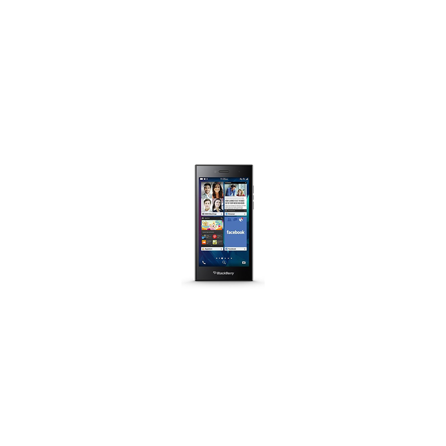 Refurbished - BlackBerry Leap - 16GB Unlocked - Black, A/B/C Condition