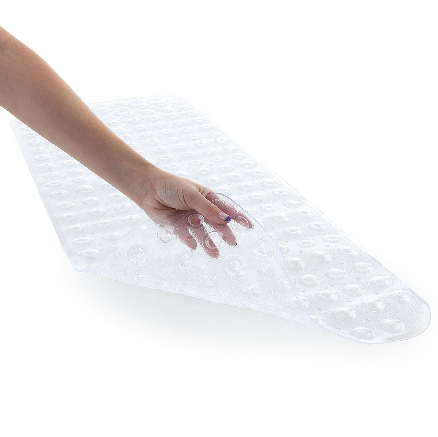 Dr. Health Anti-Bacterial Anti-Slip-Resistant Bath Room Shower Bathtub Bath Mat, 16" W x 39" L, Extra Long