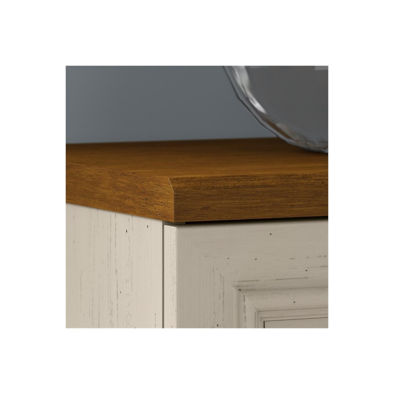 Fairview 2 Drawer Lateral File Cabinet in Antique White - Engineered Wood