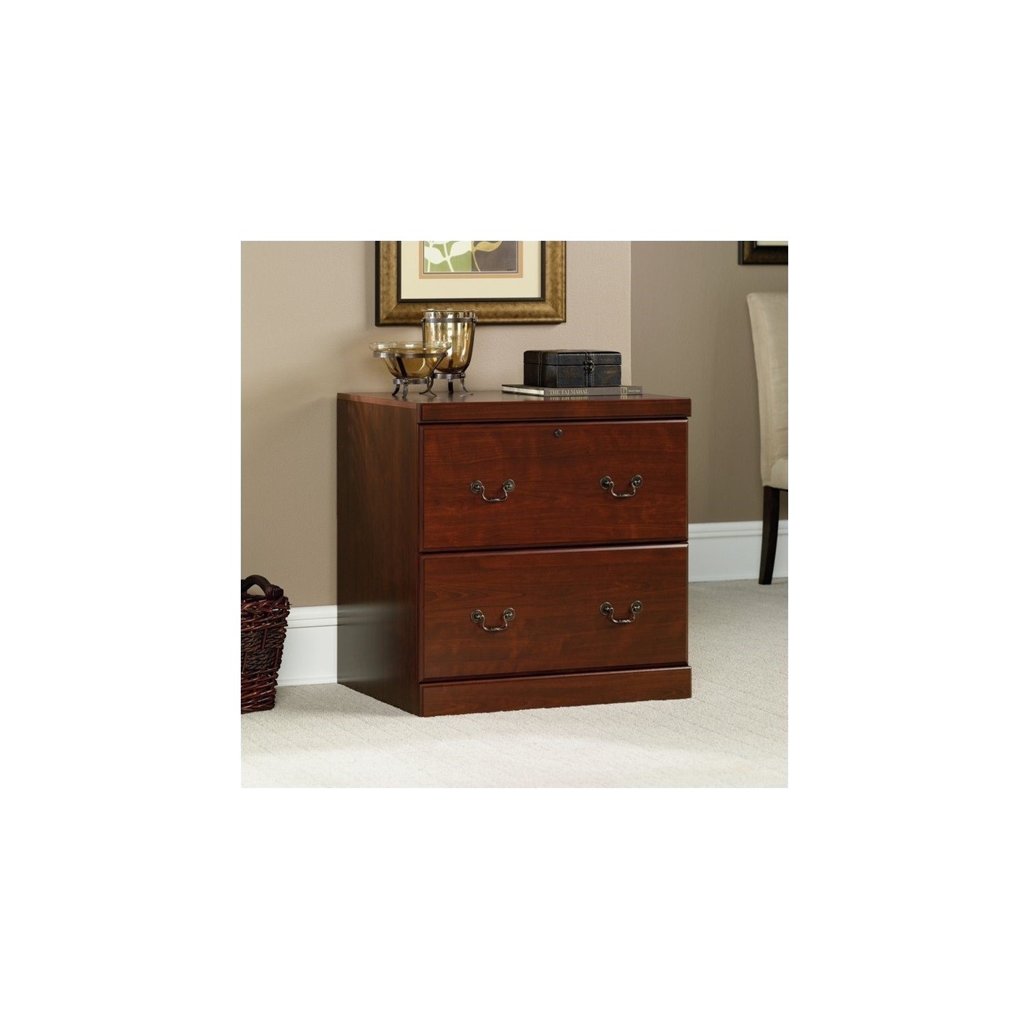Sauder Heritage Hill 2 Drawer Lateral Wood File Cabinet in Classic Cherry