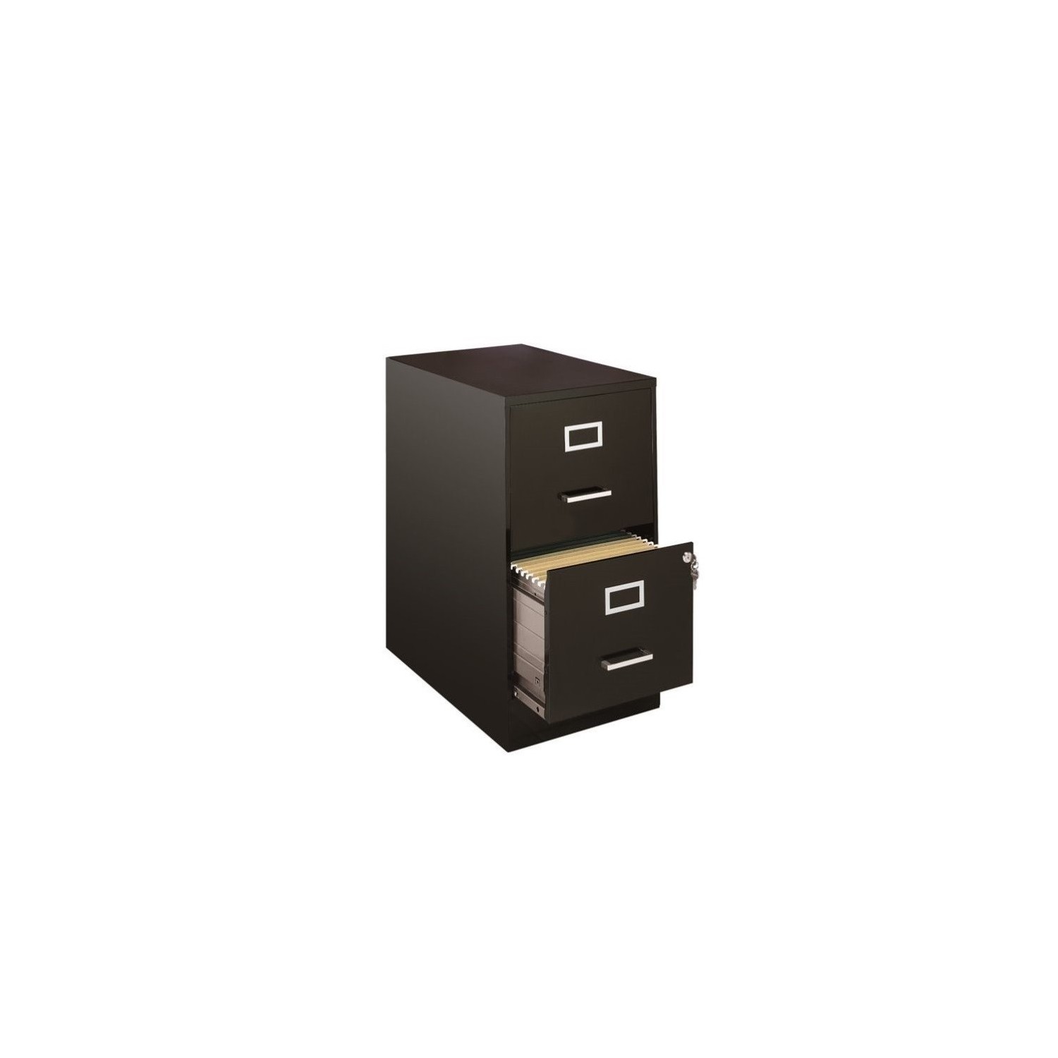 Hirsh SOHO 2 Drawer File Cabinet in Black
