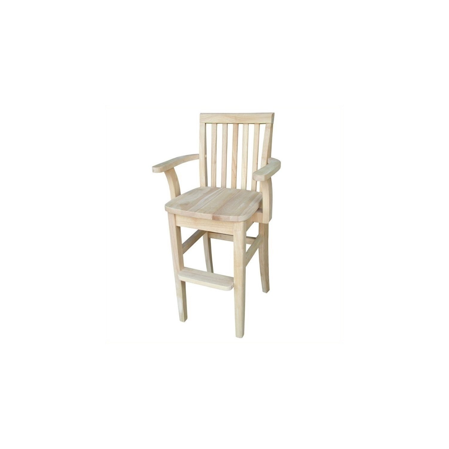 Intl. Concepts International Concepts Unfinished Kids Mission Youth Kids & Teens Chair - Natural
