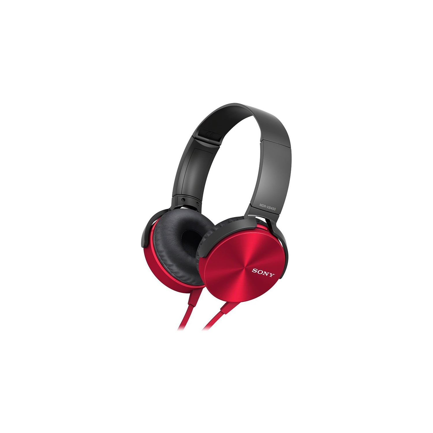 Sony MDRXB450APR Red Extra Bass Headphones for iPhone and Android
