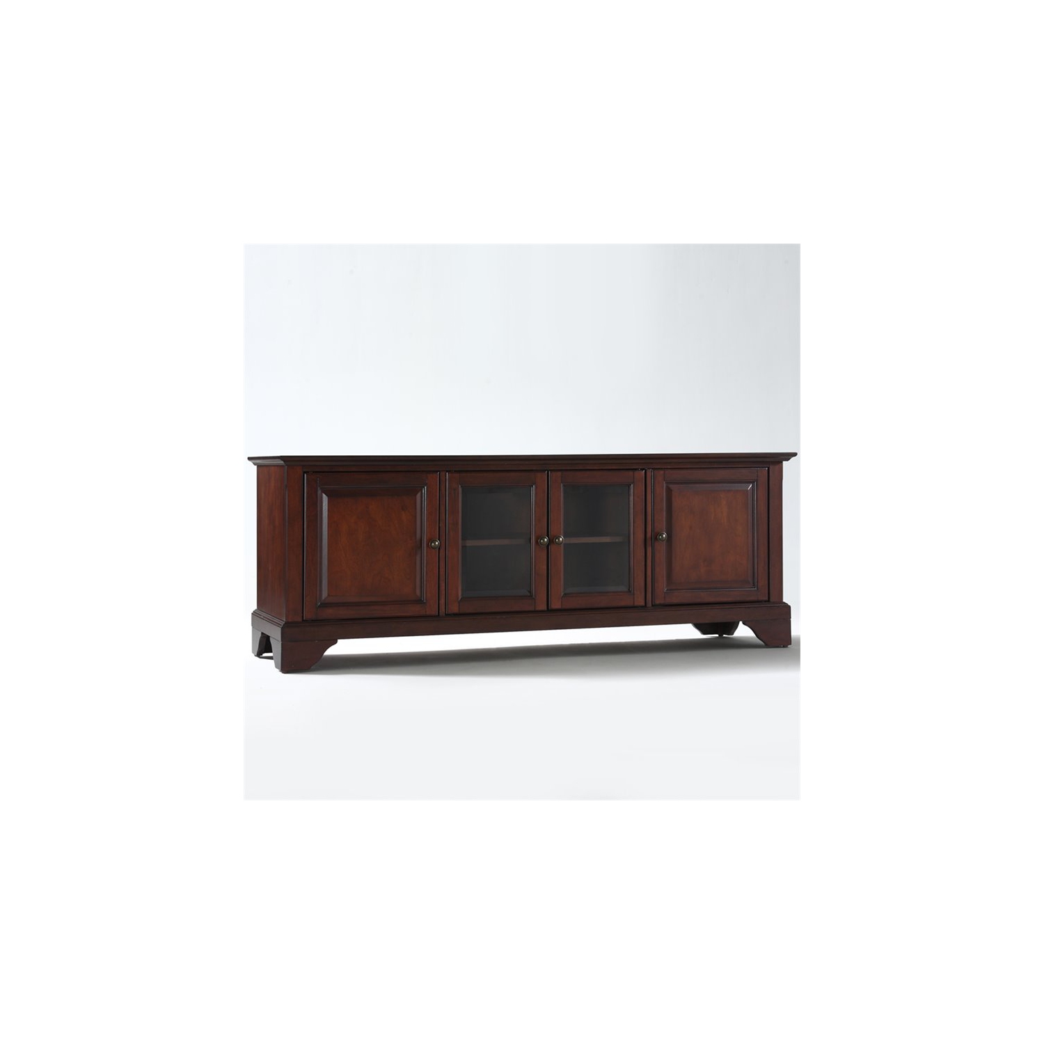 Crosley LaFayette 60" Low Profile TV Stand in Mahogany