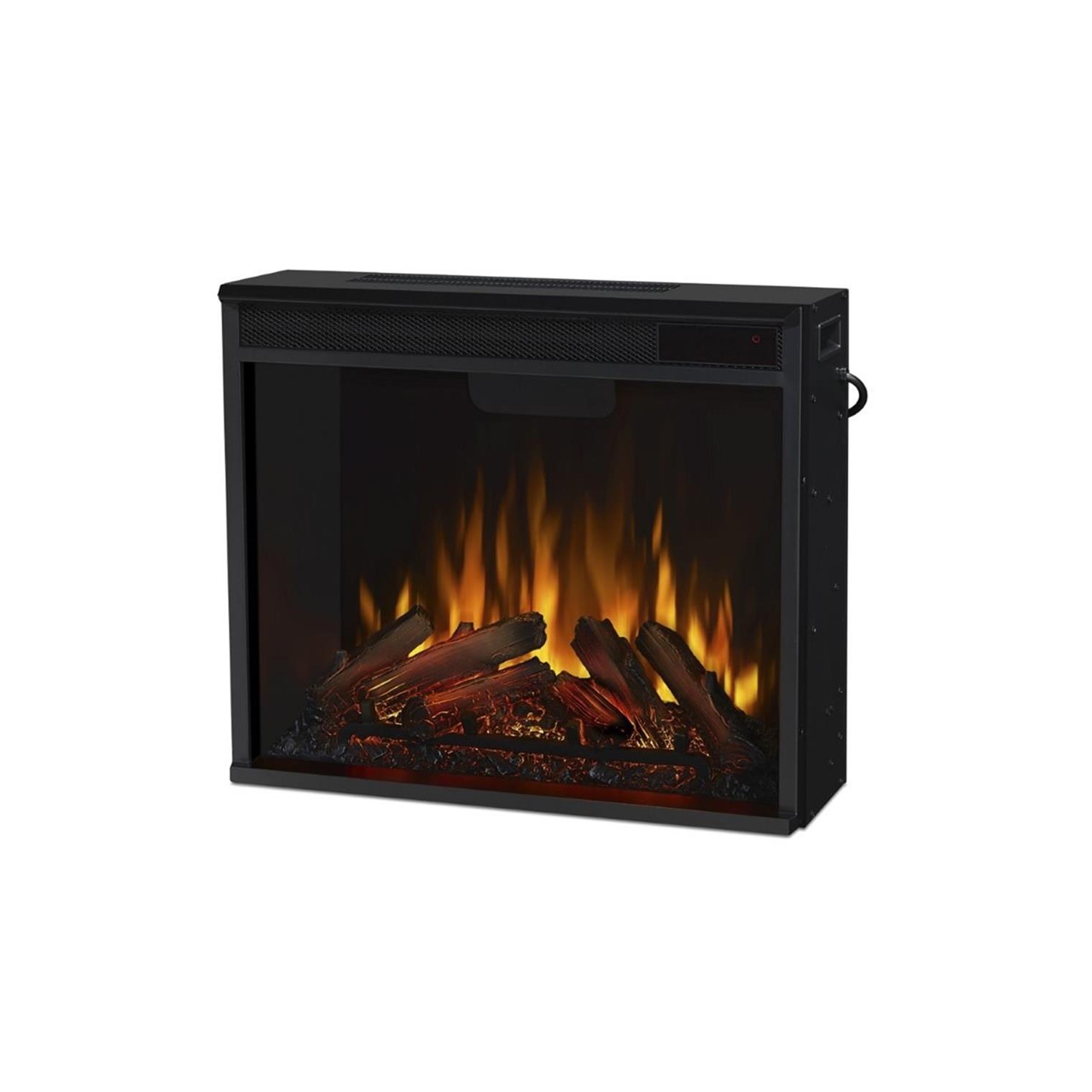 Meuble pour téléviseur de 72&nbsp;po avec foyer électrique Frederick de Real Flame - Chêne marron