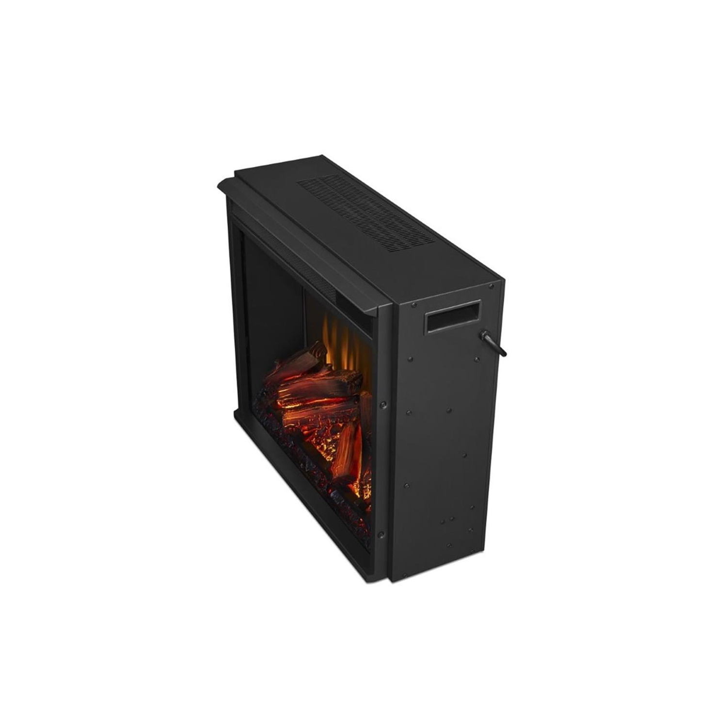 Meuble pour téléviseur de 72&nbsp;po avec foyer électrique Frederick de Real Flame - Chêne marron