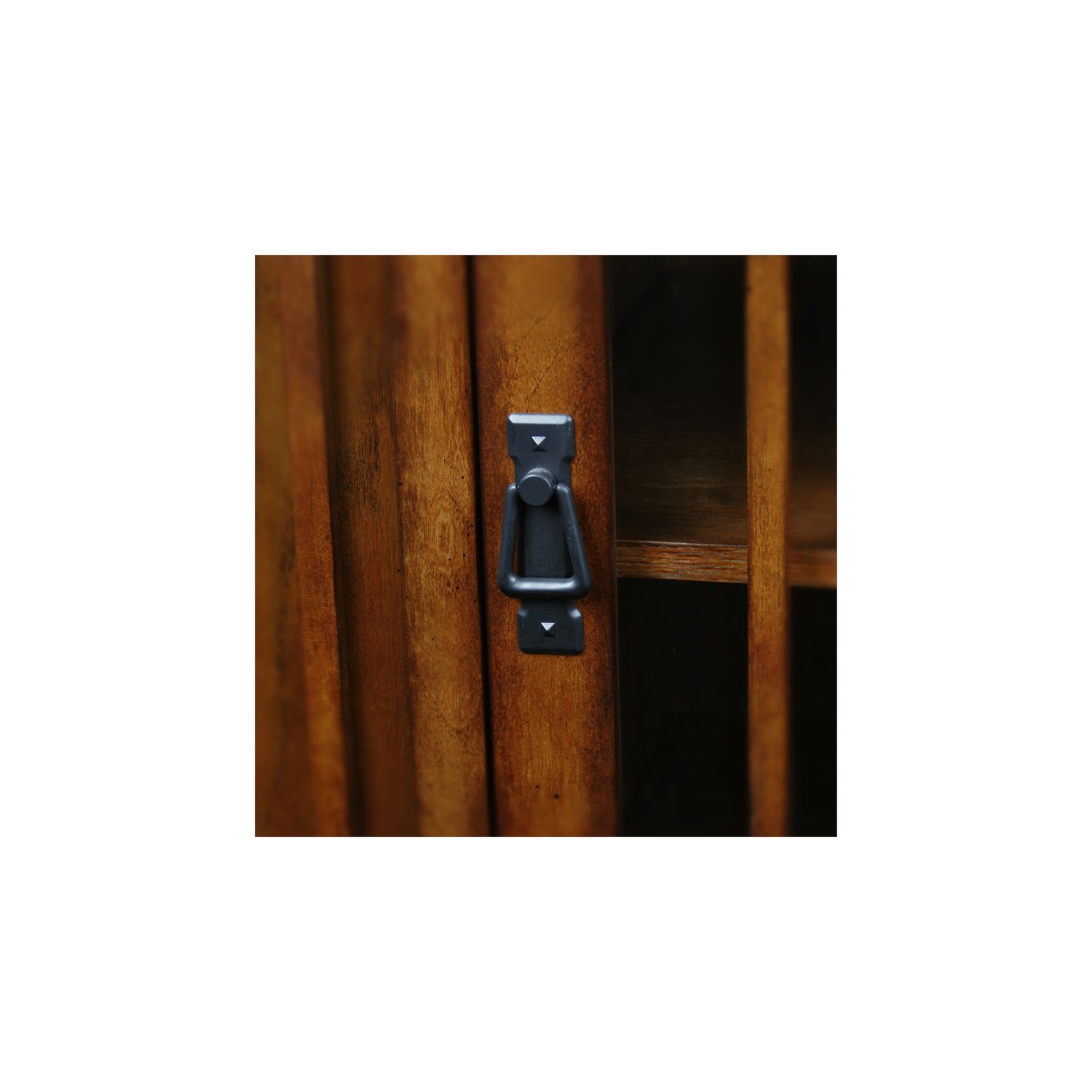 Leick Furniture Mission 46" Corner TV Stand in an Oak Finish