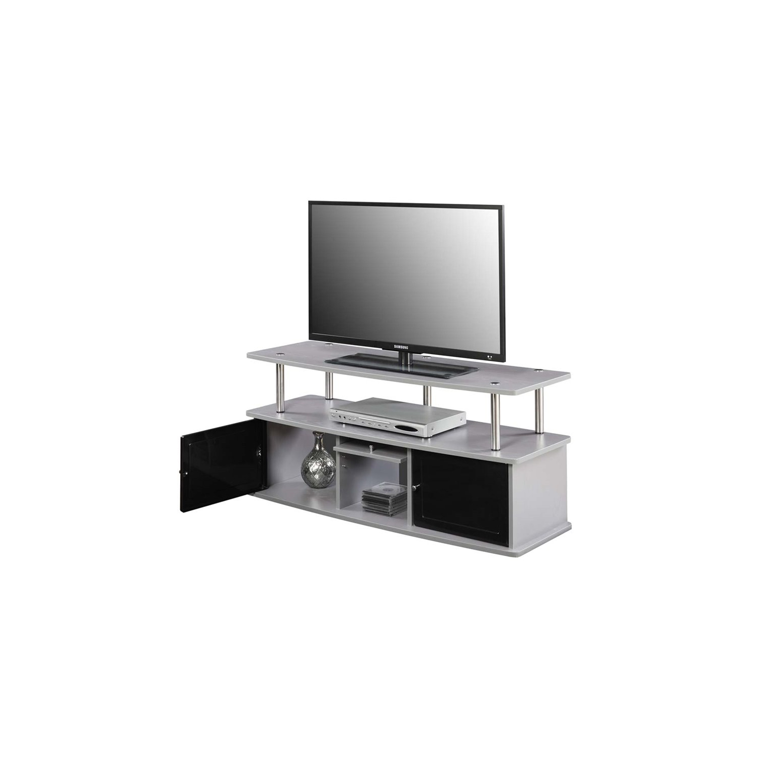 Convenience Concepts Designs2Go 50" TV Stand in Gray Wood Finish