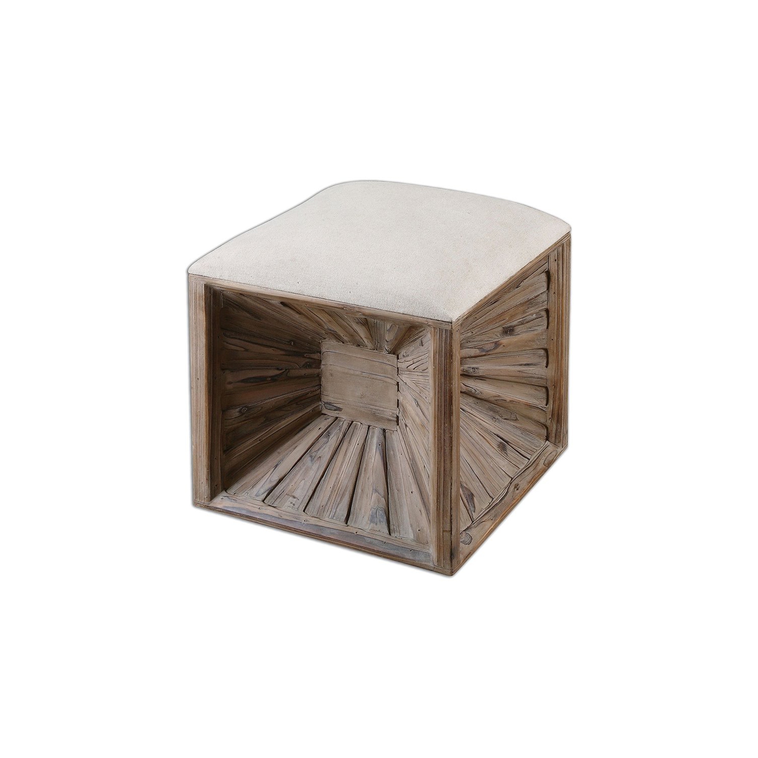 Uttermost Jia Wooden Ottoman