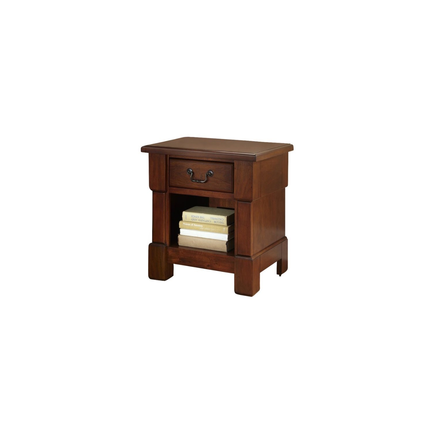 Homestyles Aspen Wood Nightstand in Brown