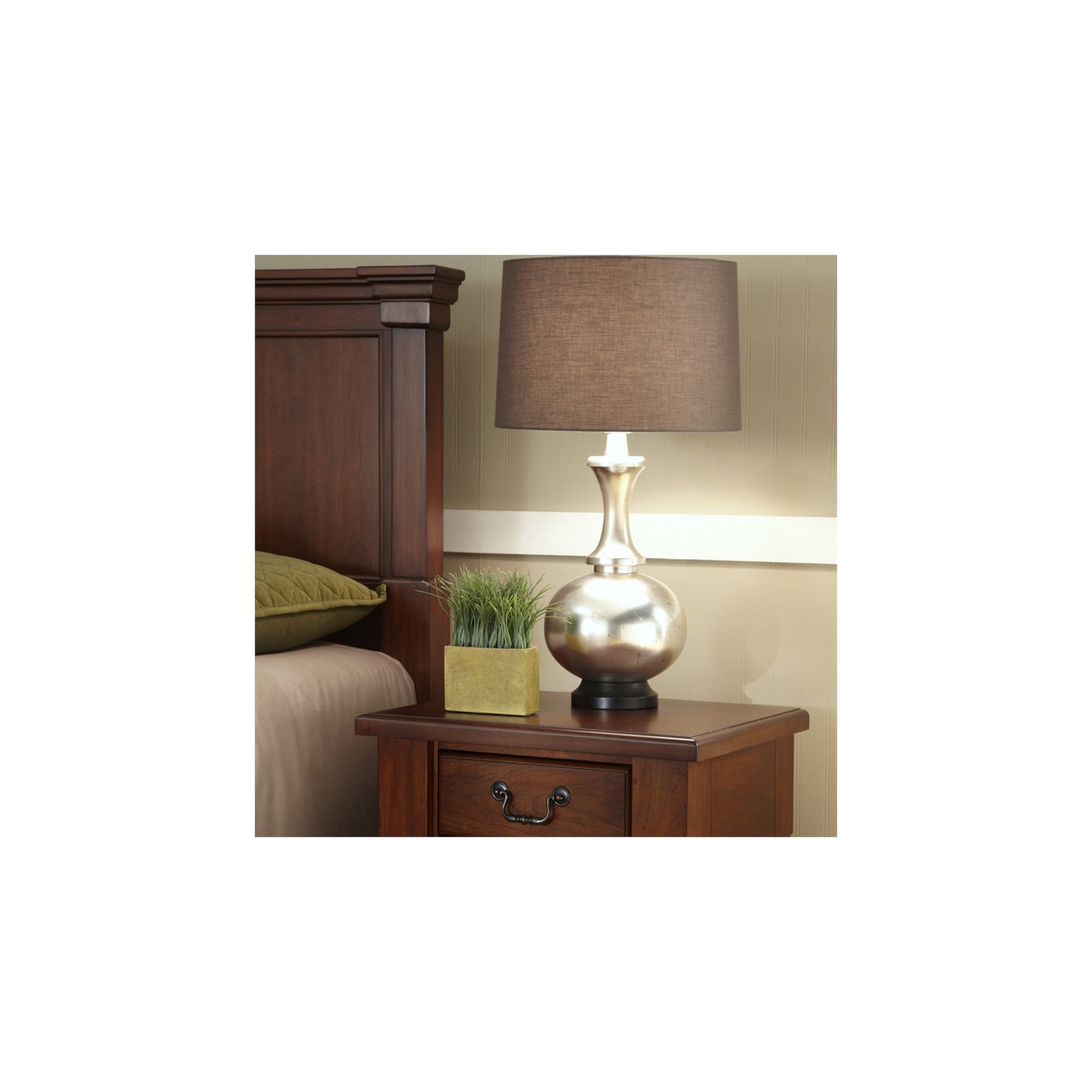 Homestyles Aspen Wood Nightstand in Brown