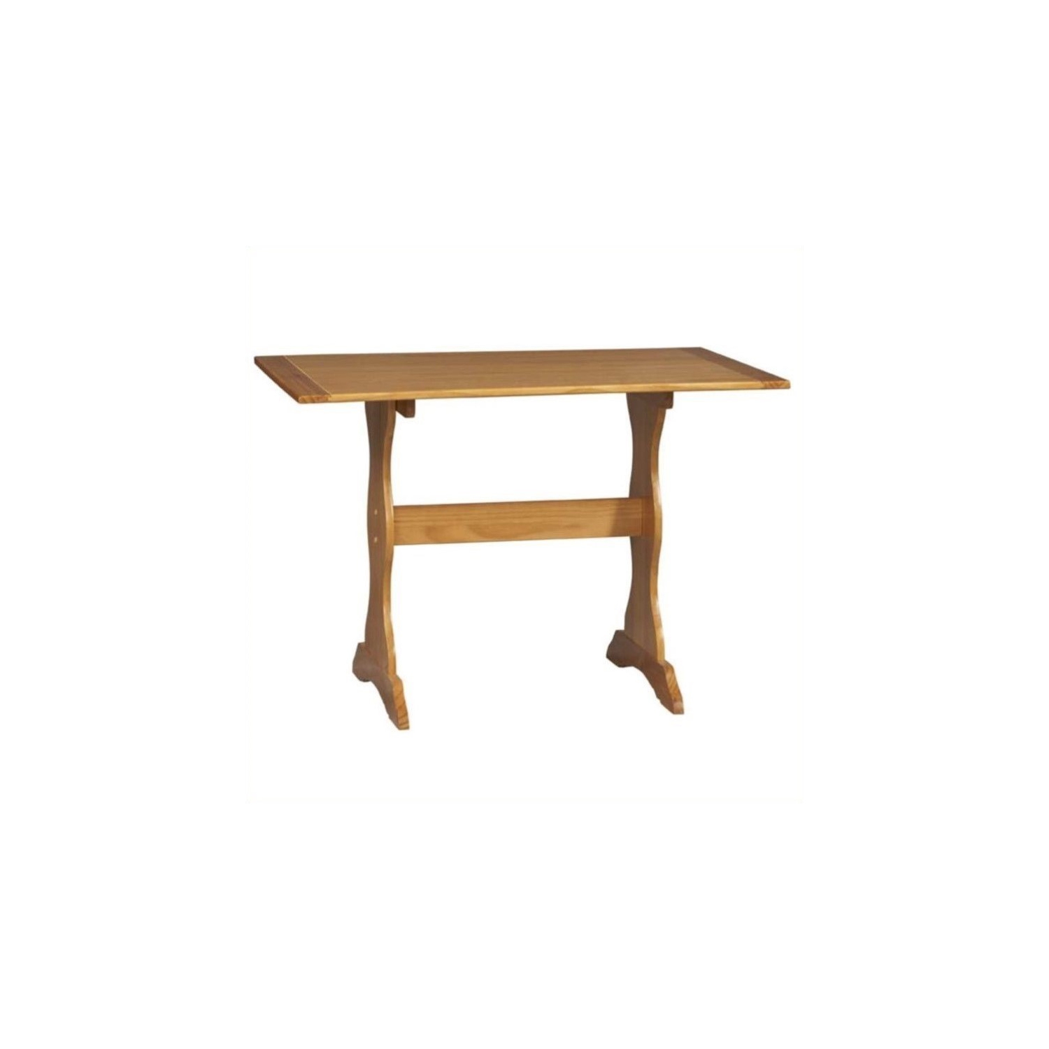 Linon Chelsea Kitchen Dining Nook Dining Table in Honey Pine