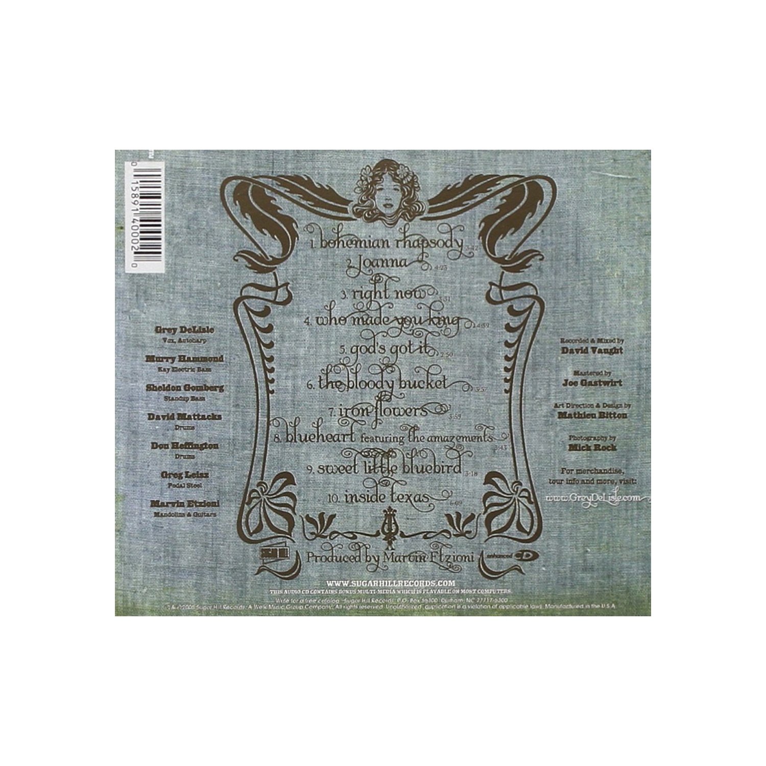 IRON FLOWERS - DELISLE, GREY [CD]