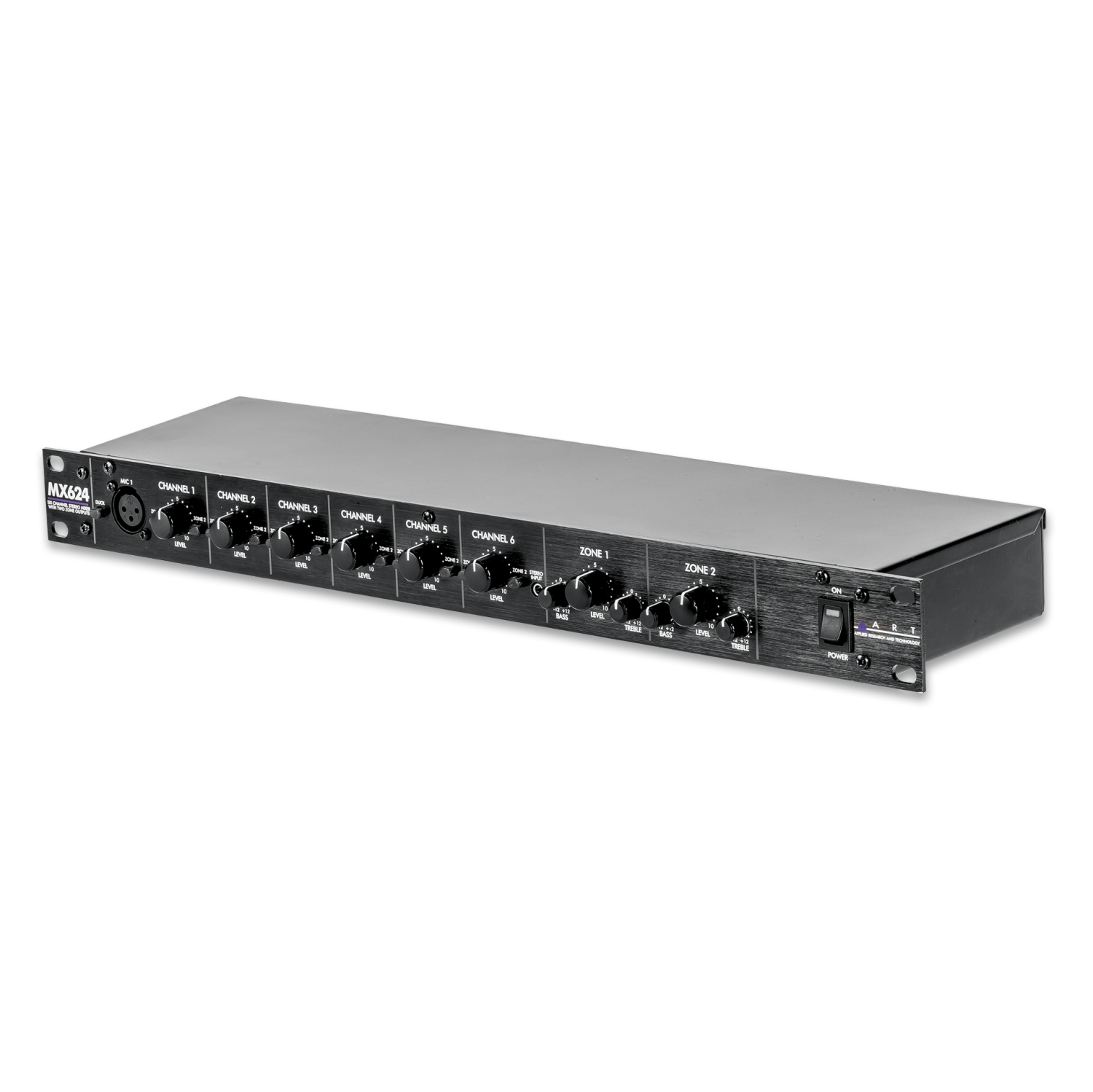 ART Pro Audio MX624 6-Channel Rackmount Zone Mixer