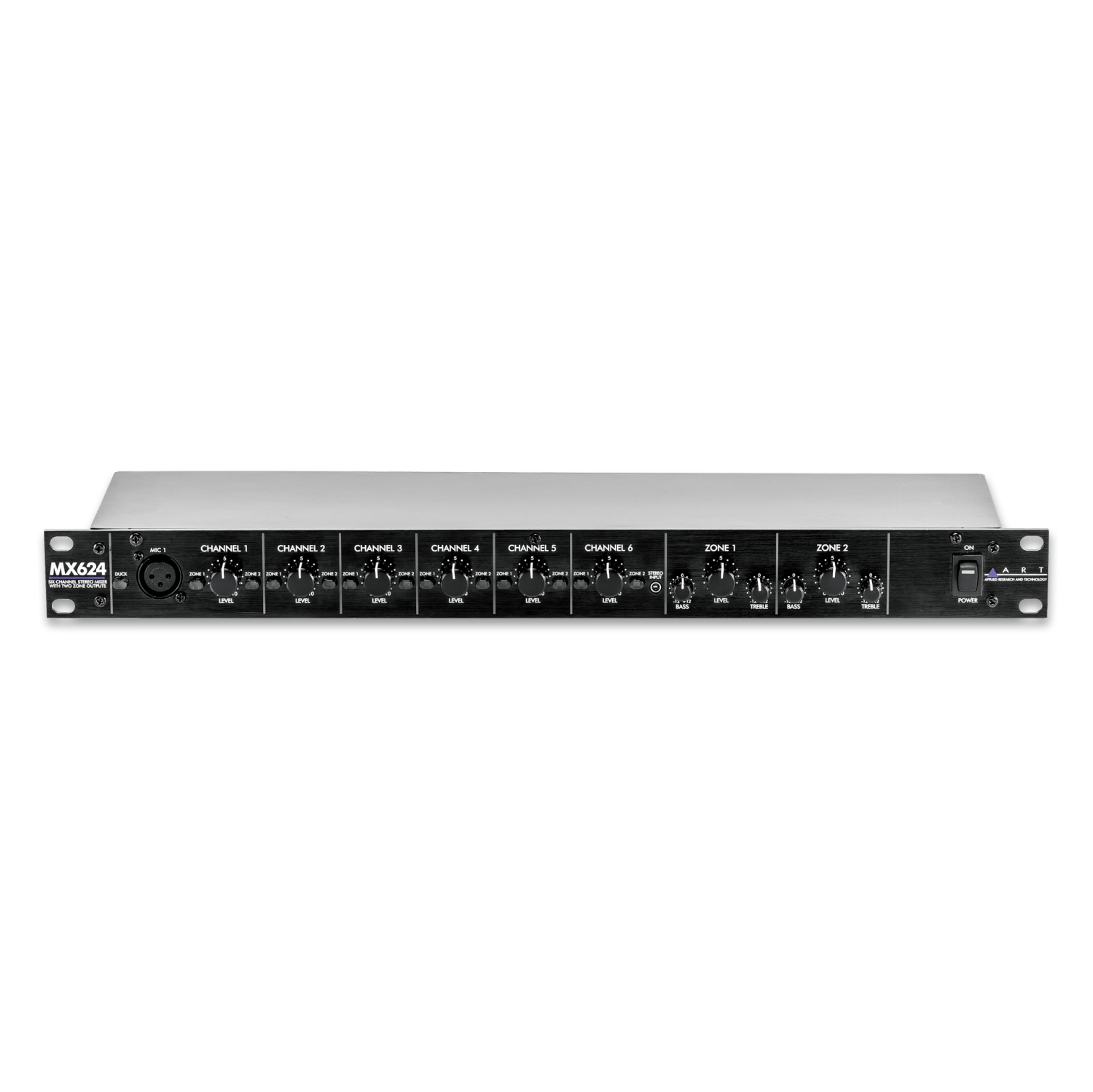 ART Pro Audio MX624 6-Channel Rackmount Zone Mixer