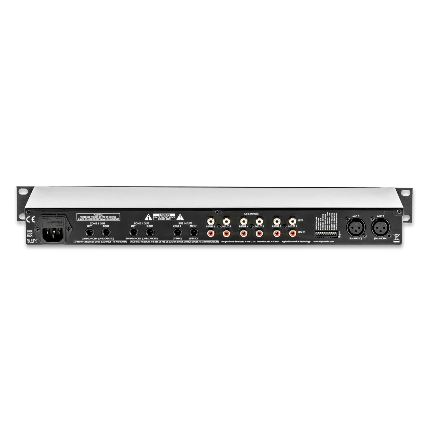ART Pro Audio MX624 6-Channel Rackmount Zone Mixer
