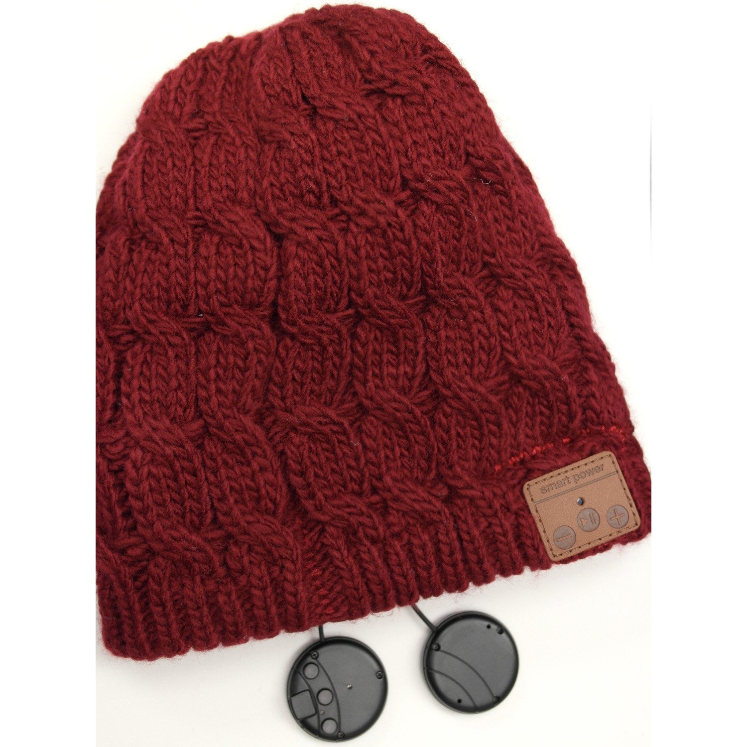 Bluetooth 4.1 Hands-free Stereo Music Double Layer Beanie Red