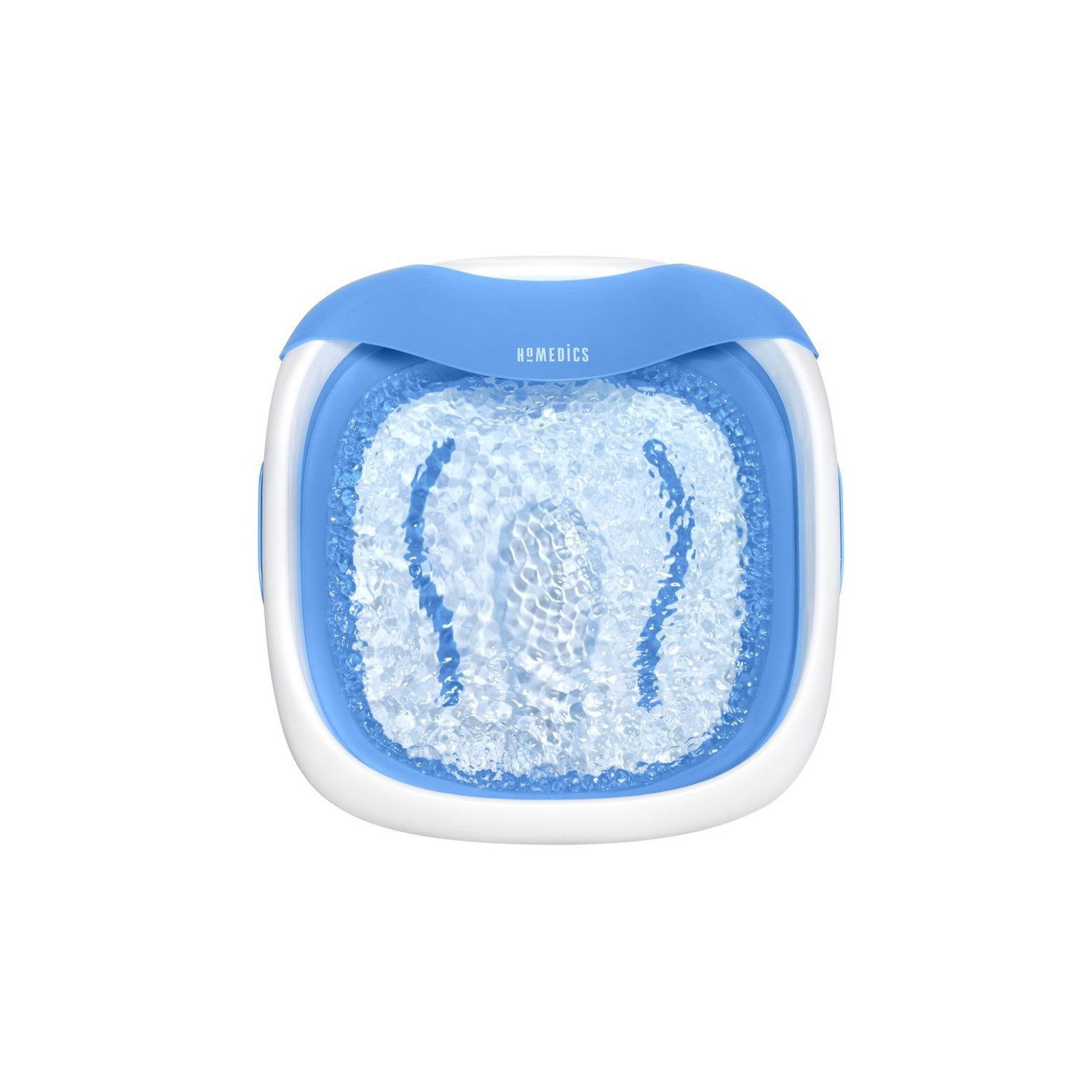 Homedics Collapsible Foot Spa with Heat, Massaging Bubbles, & Heat Maintenance