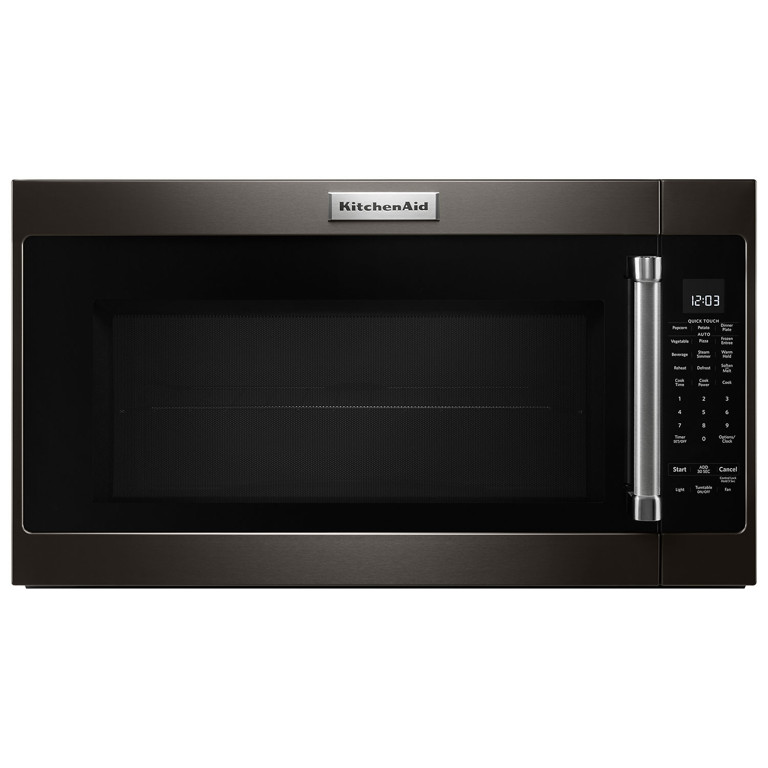 KitchenAid Over-the-Range Microwave Hood Combo-Black Stainless-Open Box-Perfect Condition