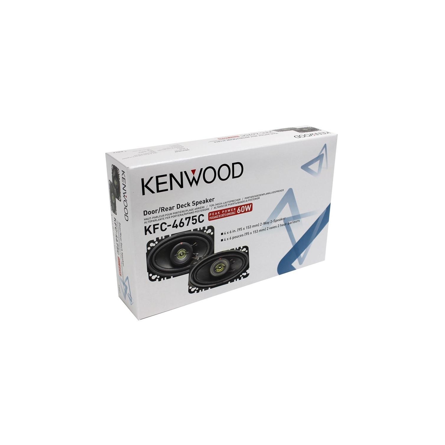 Haut-parleurs à 2 voies Kenwood KFC-4675C de 6 x 4 po, série Sports