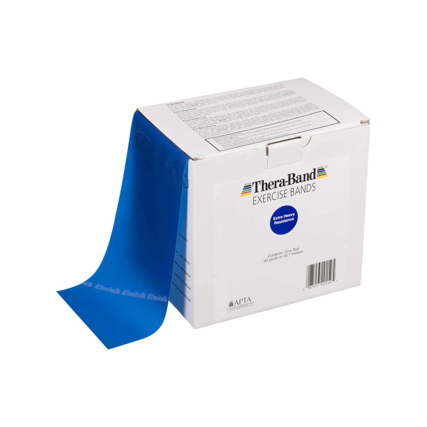 Thera-Band TM, Resistance Band Roll, 50 Yards/150 feet, LATEX Exercise Band, Color Blue, 1 Piece