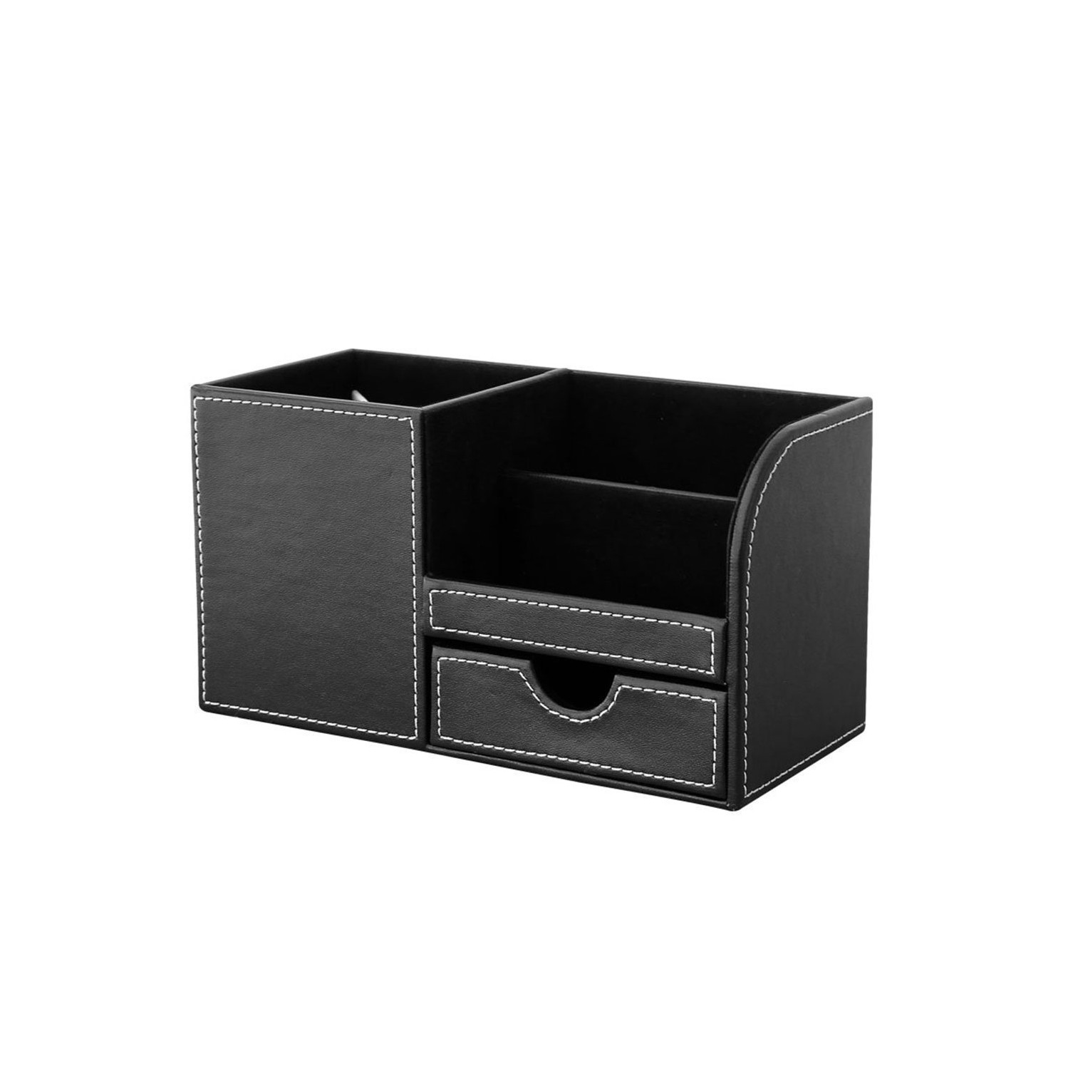 Range-tout de bureau multifonction - stylo/crayon - téléphone cellulaire, porte-télécommande couleurs - noir